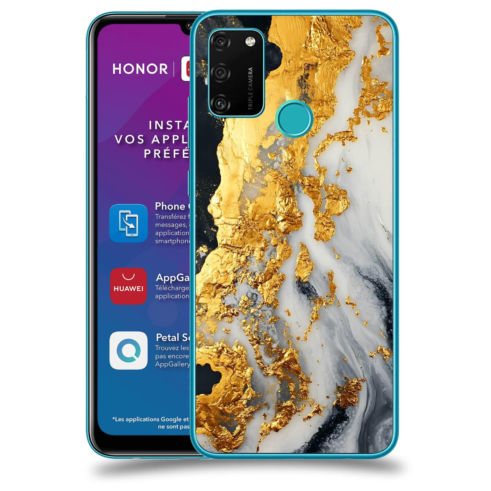 ACOVER Kryt na mobil Honor 9A - Marble II