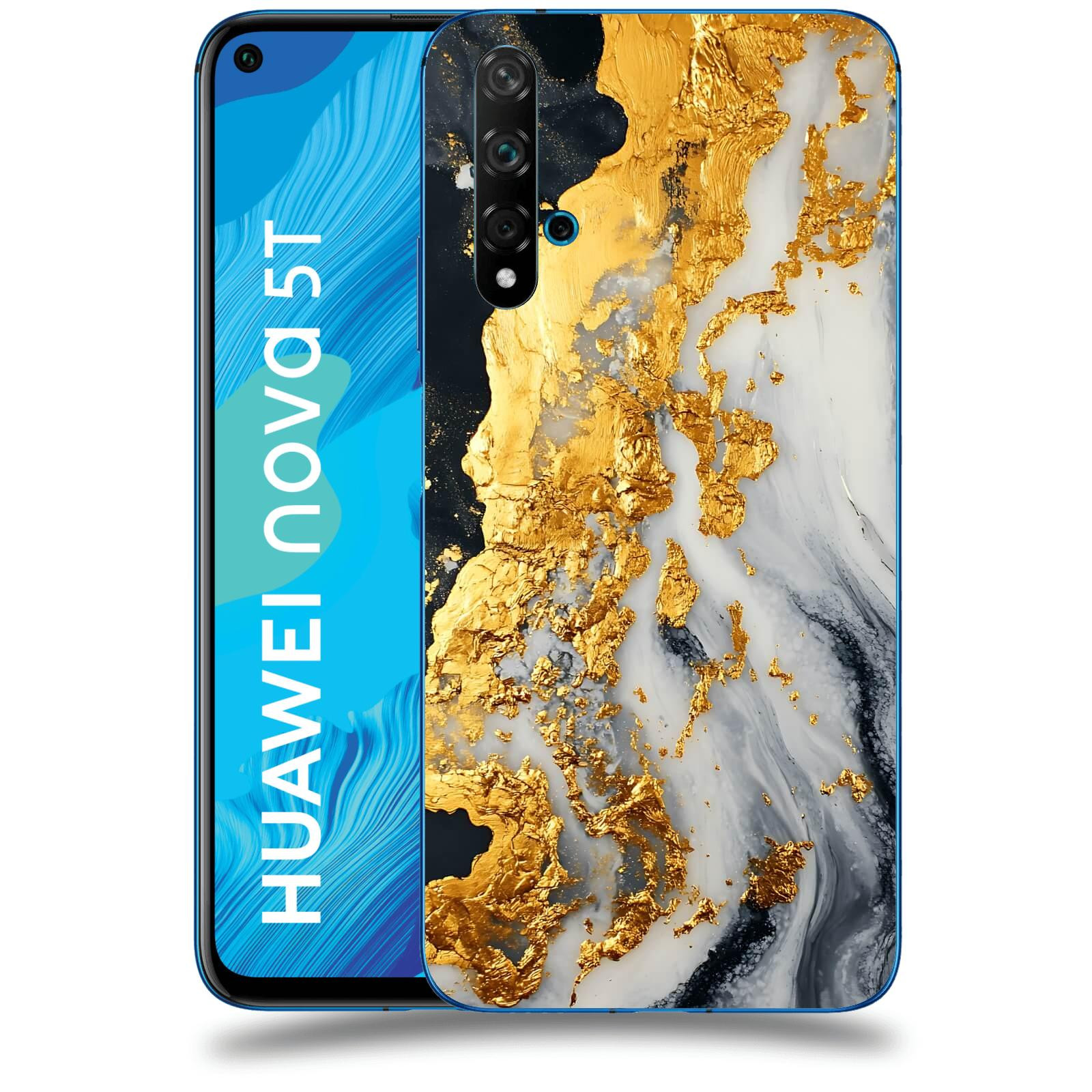 ACOVER Kryt na mobil Huawei Nova 5T - Marble II