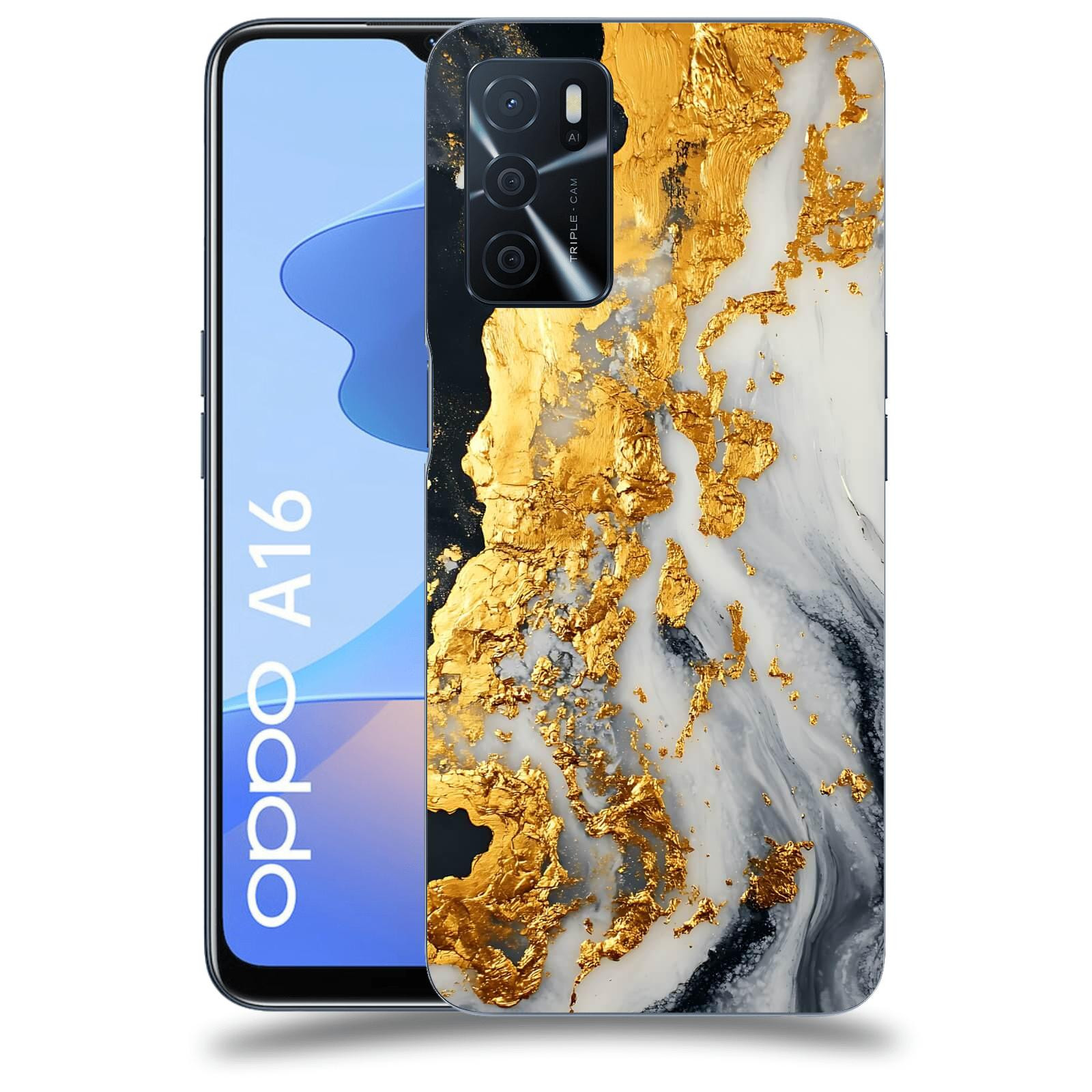 ACOVER Kryt na mobil OPPO A16 - Marble II