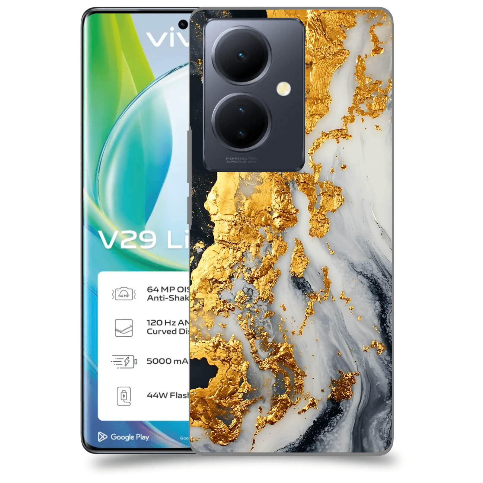 ACOVER Kryt na mobil VIVO V29 Lite 5G - Marble II