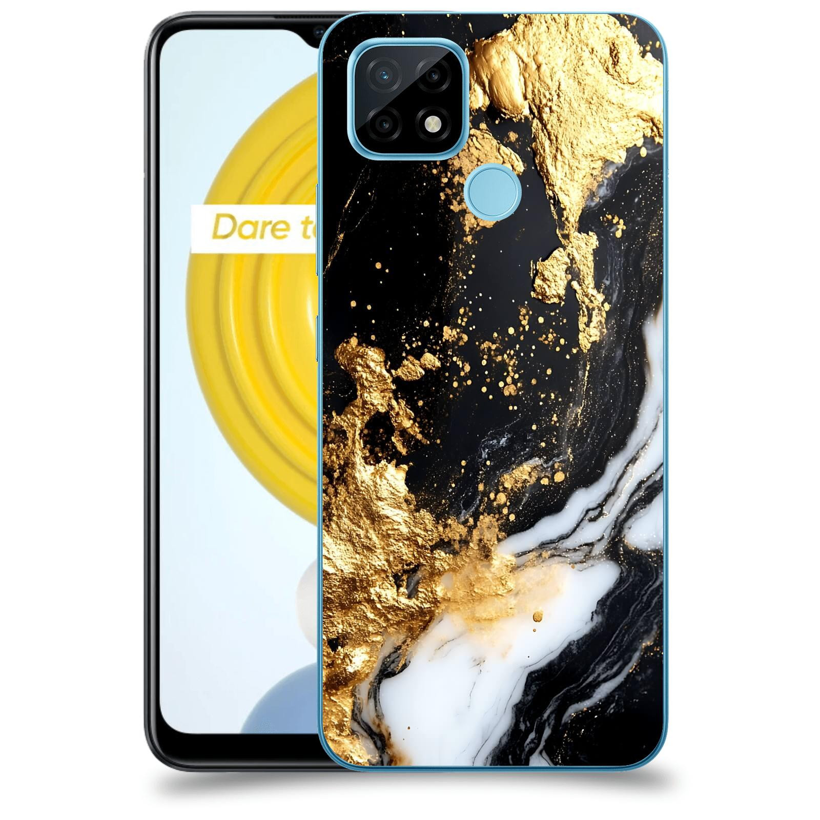 ACOVER Kryt na mobil Realme C21 - Marble III