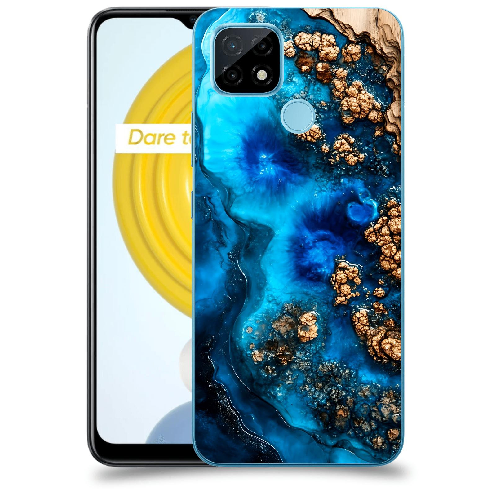 ACOVER Kryt na mobil Realme C21 - Deep Marine IV