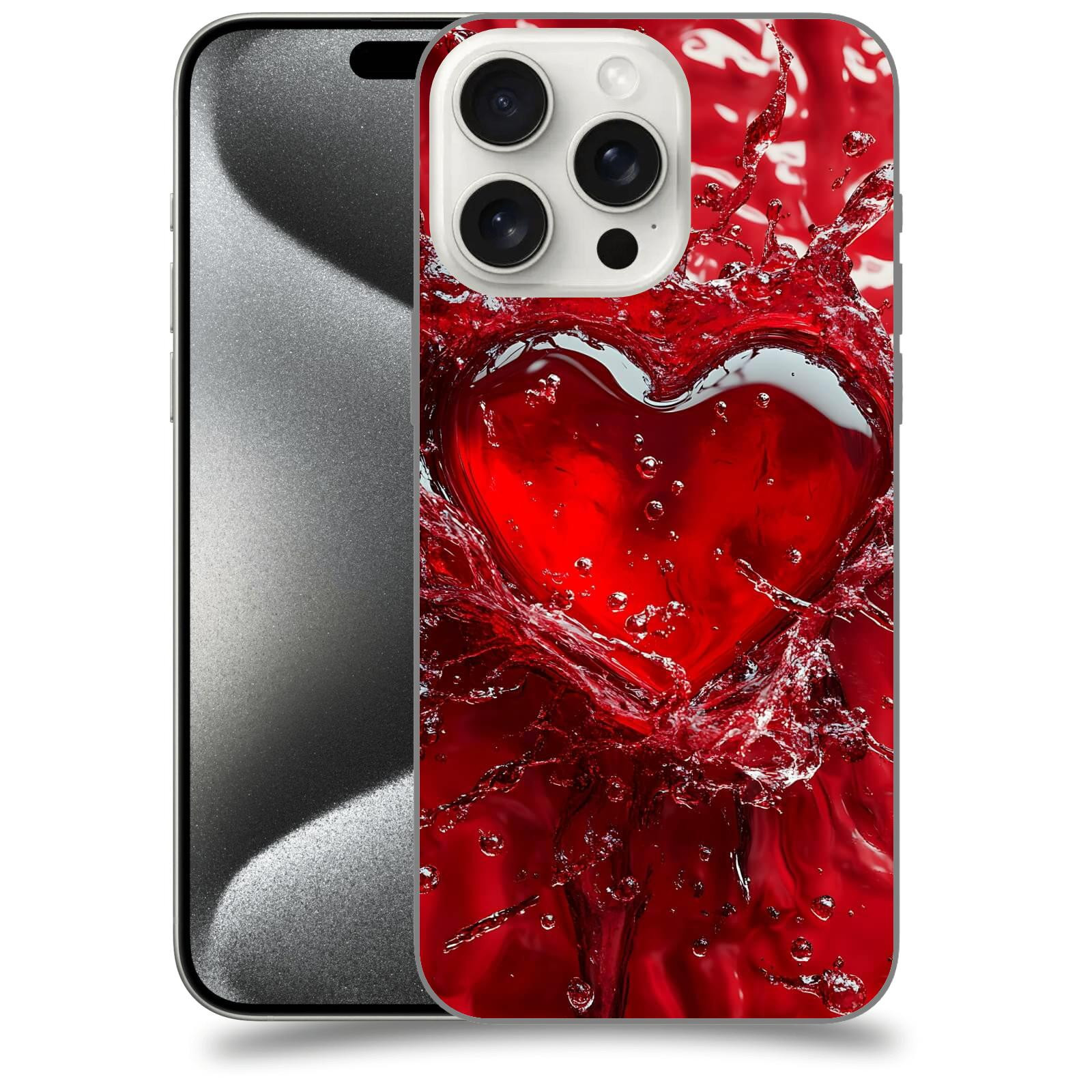 ACOVER Kryt na mobil Apple iPhone 15 pro max - Love I