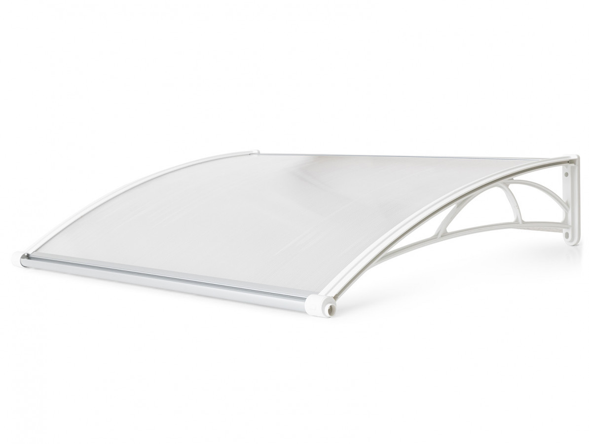 Vchodová stříška Valtellina, 120 x 82 cm, bílá / čirá GU7315133