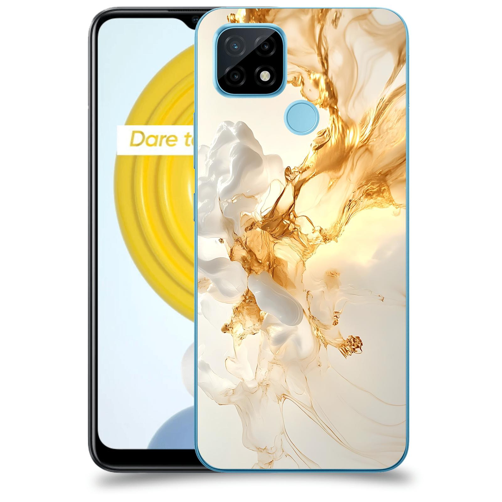 ACOVER Kryt na mobil Realme C21 - Vanilla Bourbon I