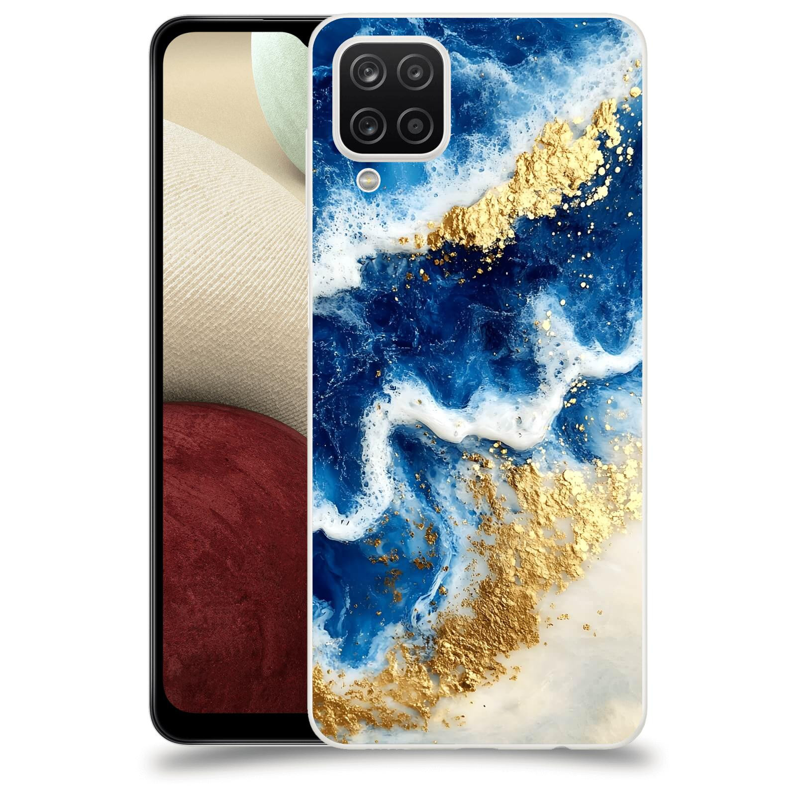 ACOVER Kryt na mobil Samsung Galaxy A12 A125F - Ocean Waves I
