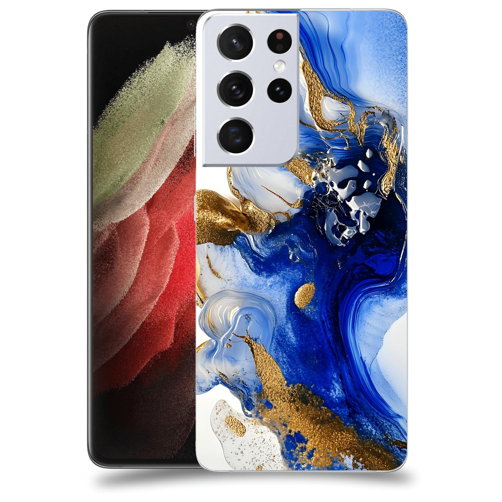 ACOVER Kryt na mobil Samsung Galaxy S21 Ultra 5G G998B - Ocean Waves III