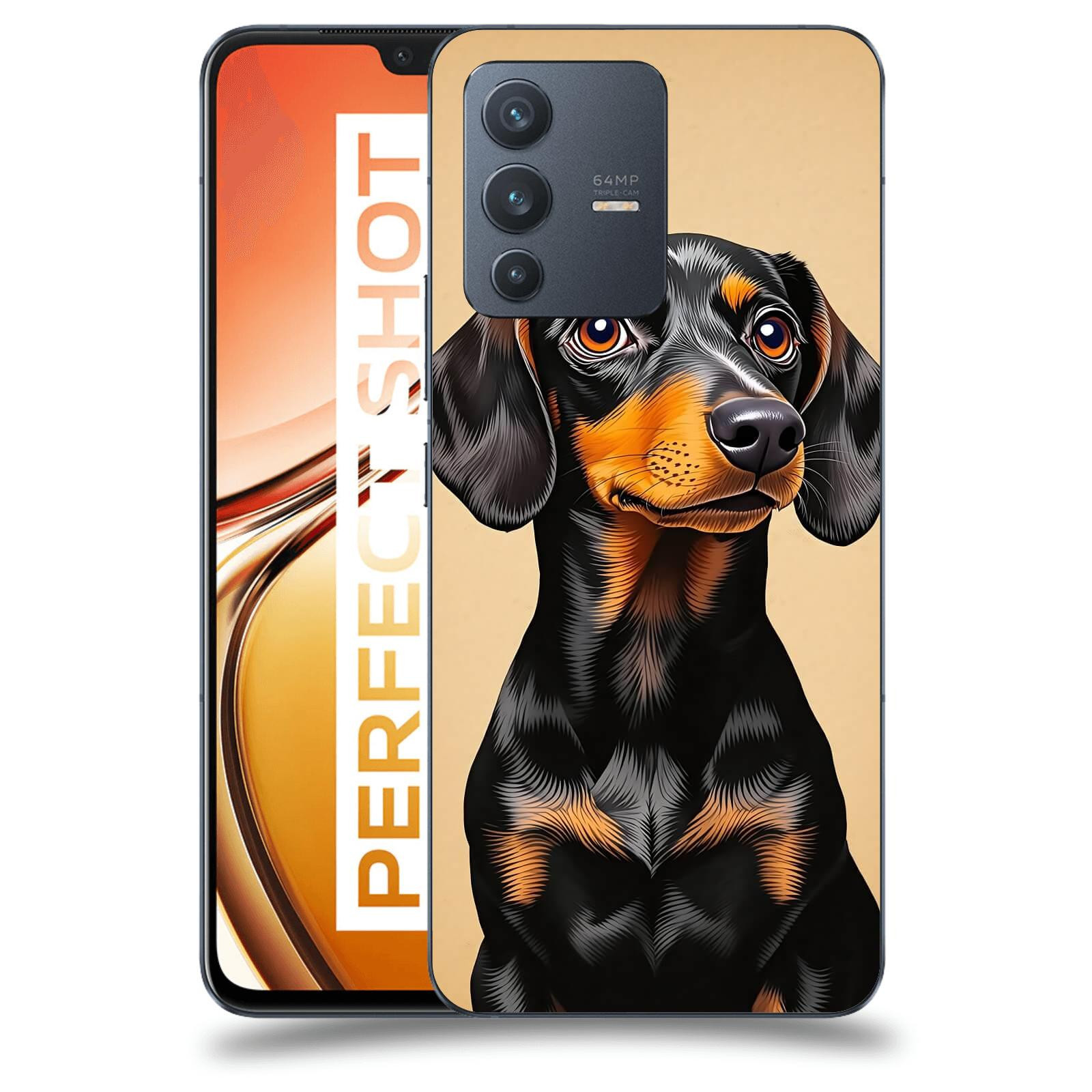ACOVER Kryt na mobil Vivo V23 5G - Dachshund I