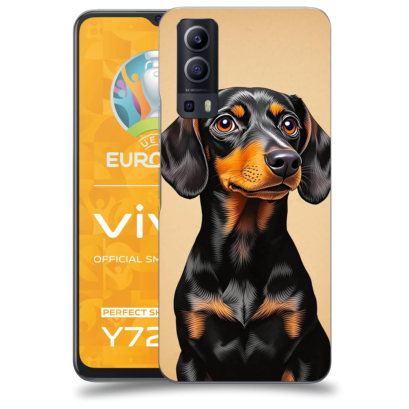 ACOVER Kryt na mobil Vivo Y72 5G - Dachshund I