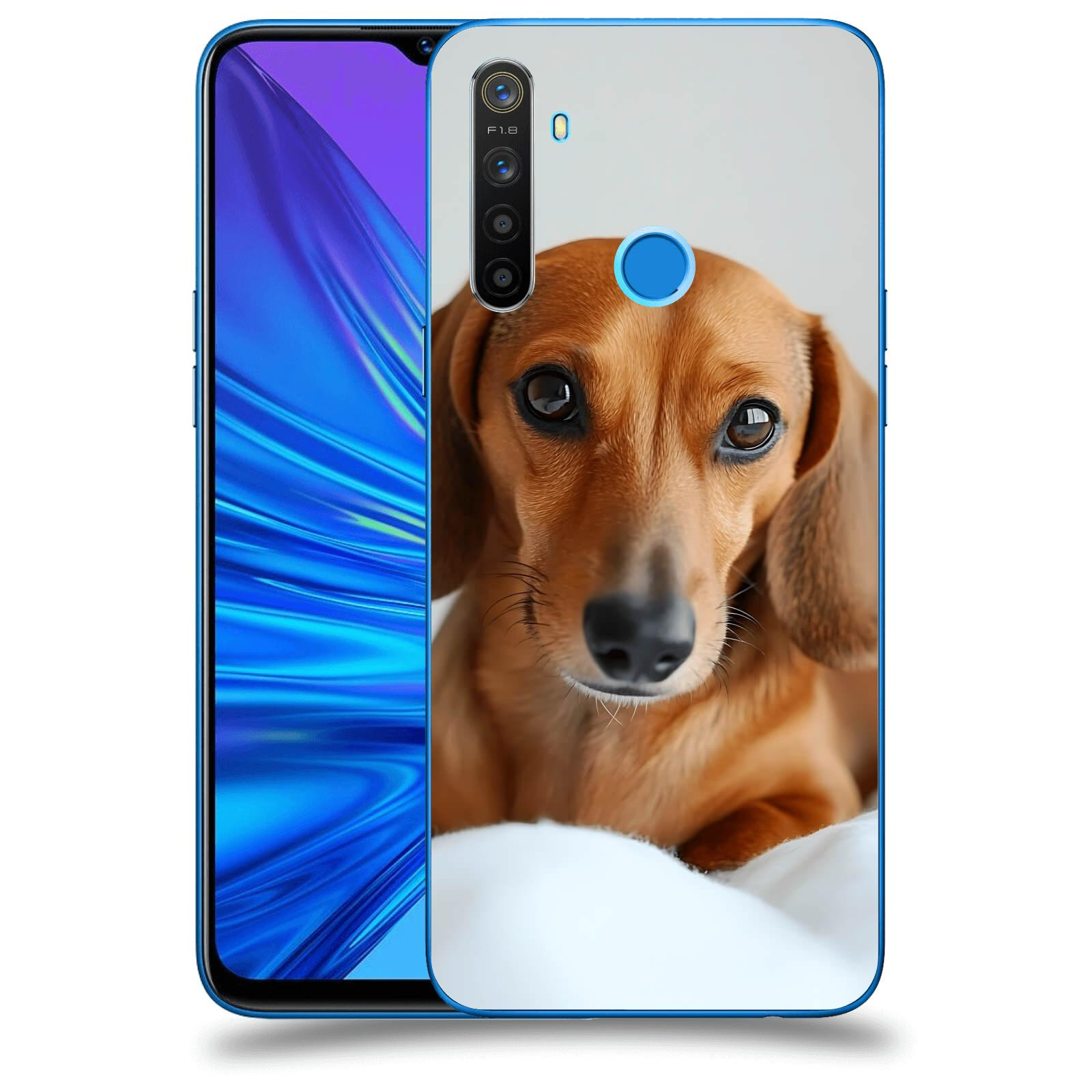 ACOVER Kryt na mobil Realme 5 - Dachshund II