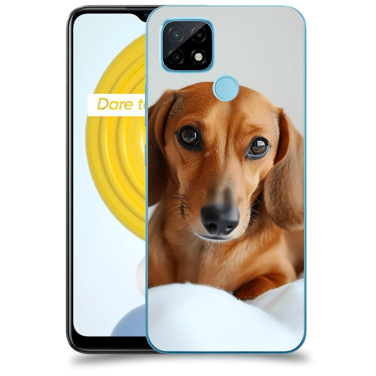 ACOVER Kryt na mobil Realme C21 - Dachshund II