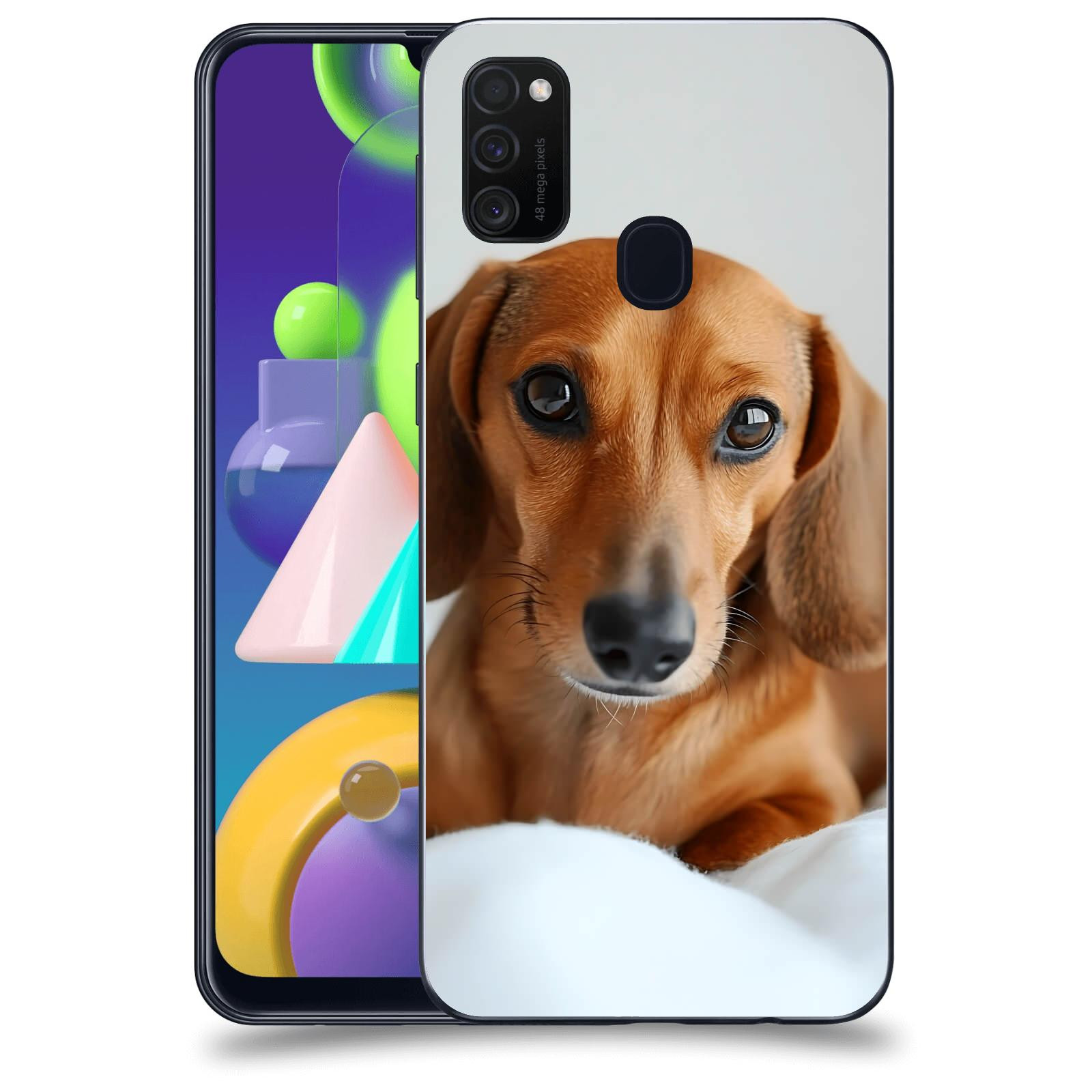 ACOVER Kryt na mobil Samsung Galaxy M21 M215F - Dachshund II