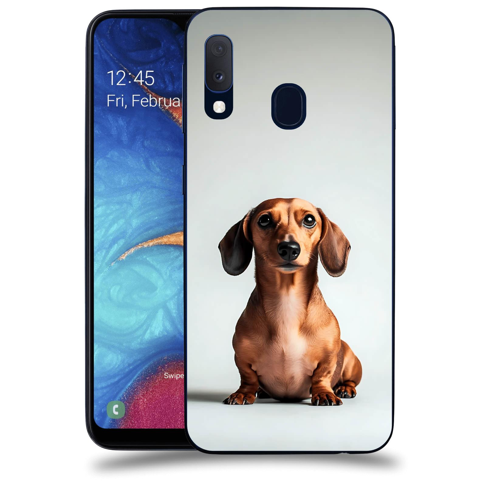ACOVER Kryt na mobil Samsung Galaxy A20e A202F - Dachshund III