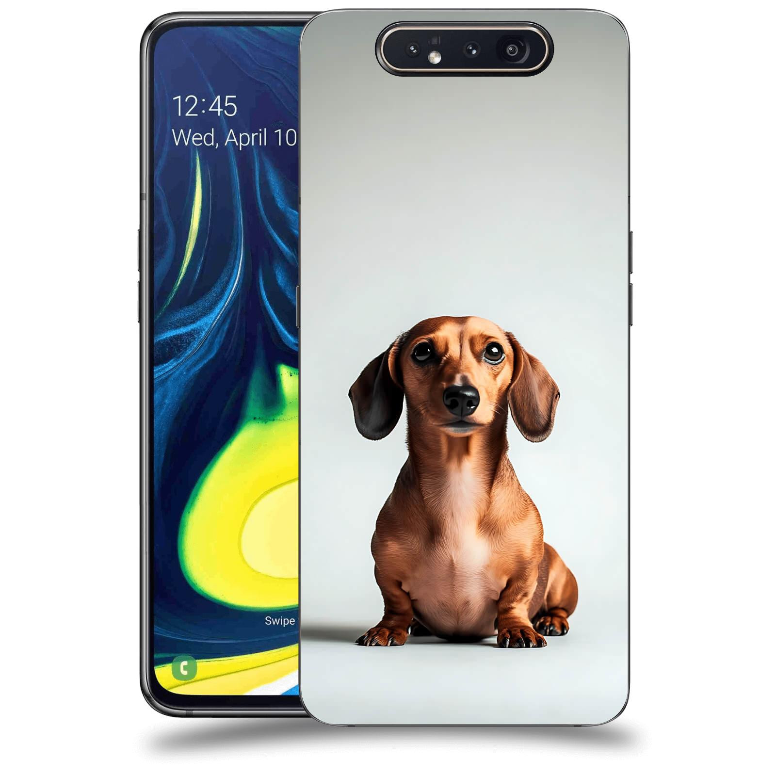 ACOVER Kryt na mobil Samsung Galaxy A80 A805F - Dachshund III