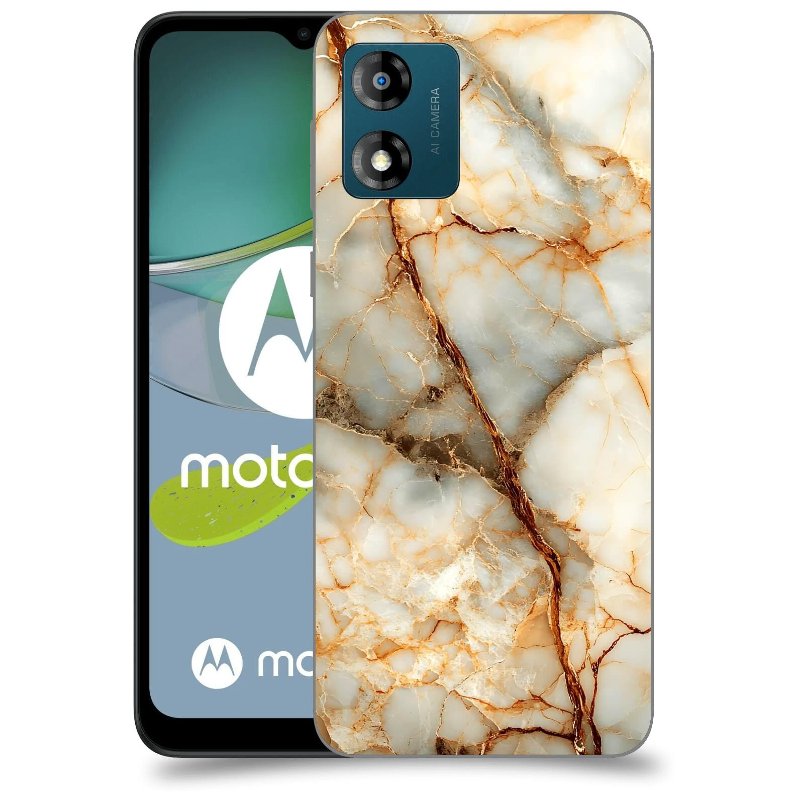 ACOVER Kryt na mobil Motorola Moto E13 - Marble I