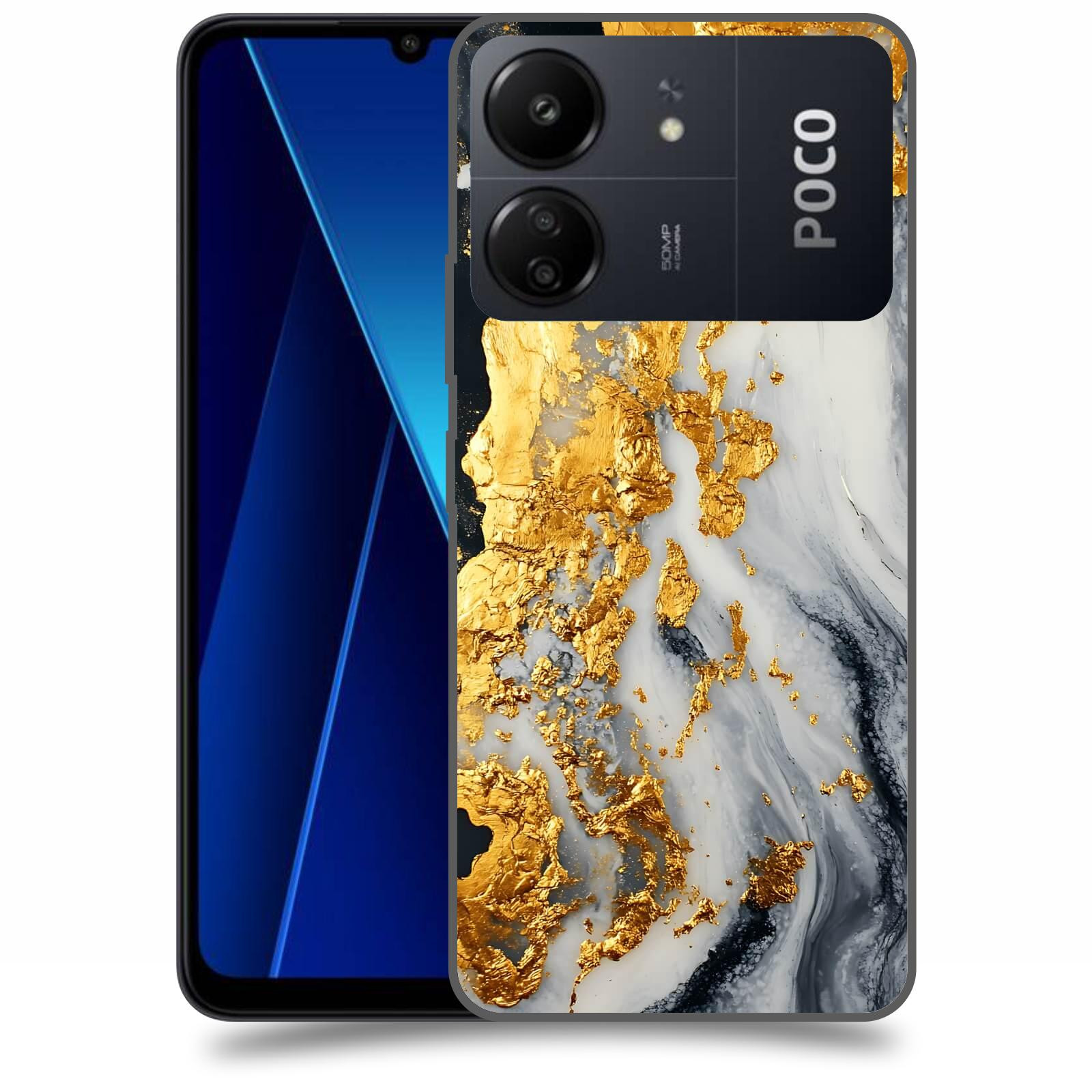 ACOVER Kryt na mobil Poco C65 - Marble II