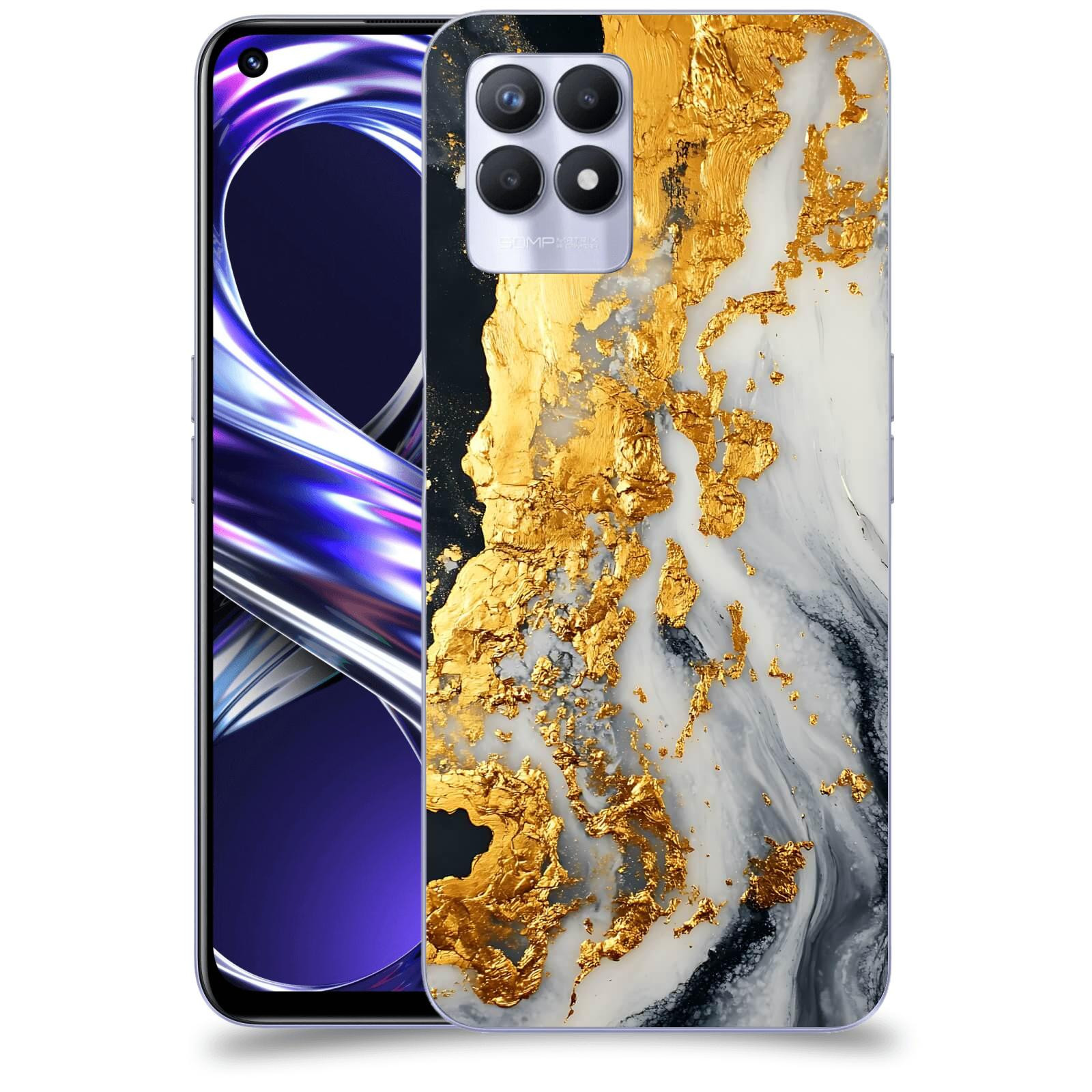 ACOVER Kryt na mobil Realme 8i - Marble II