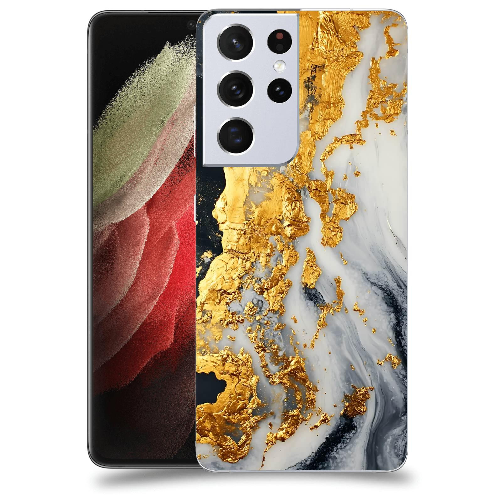 ACOVER Kryt na mobil Samsung Galaxy S21 Ultra 5G G998B - Marble II