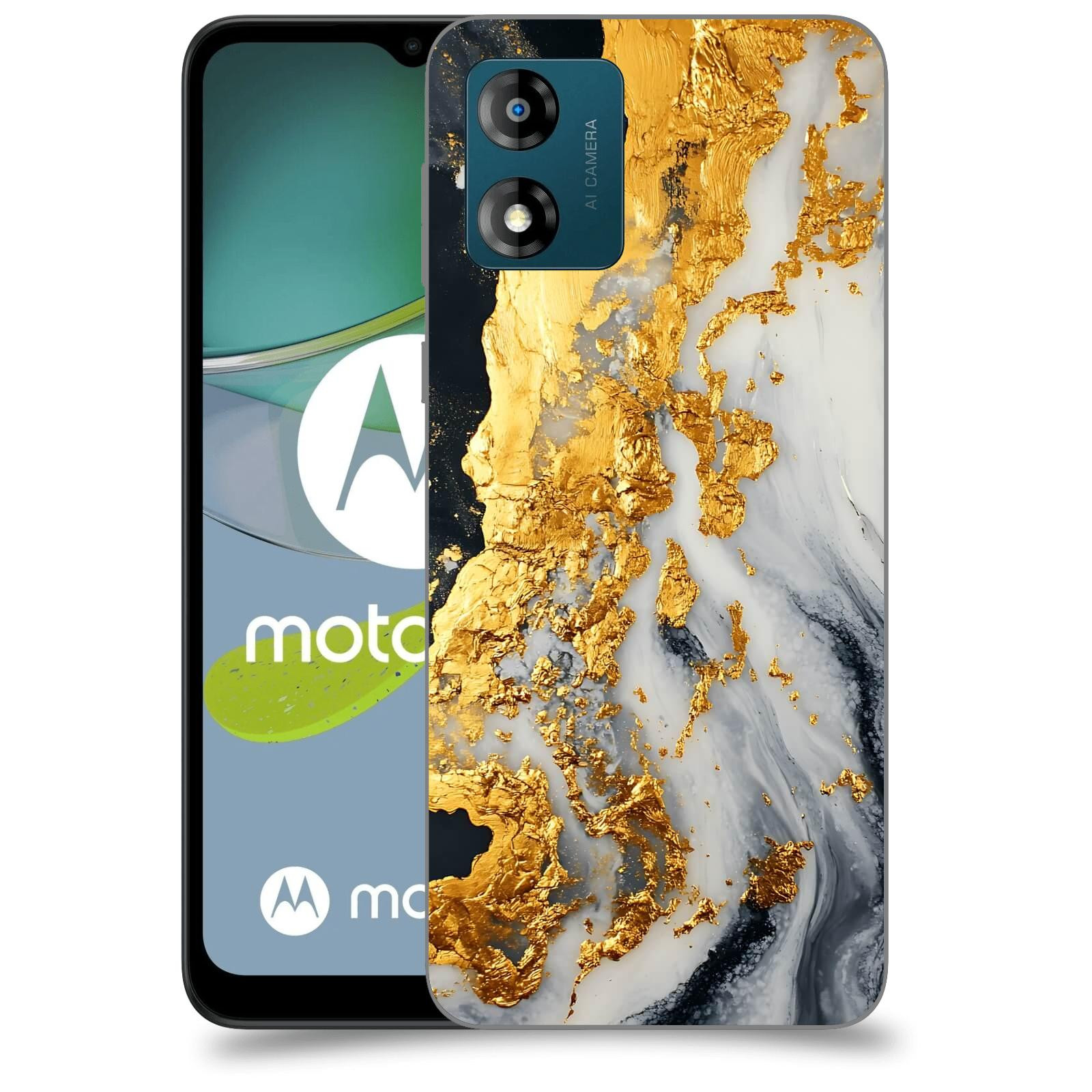 ACOVER Kryt na mobil Motorola Moto E13 - Marble II