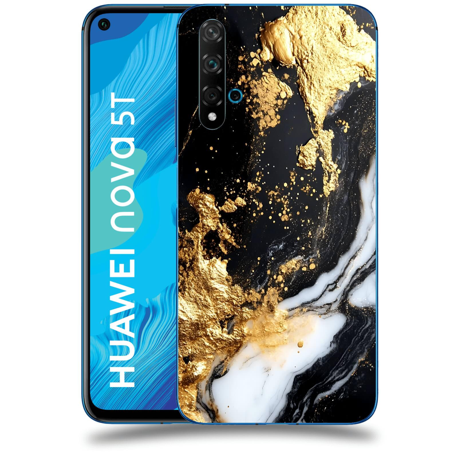 ACOVER Kryt na mobil Huawei Nova 5T - Marble III