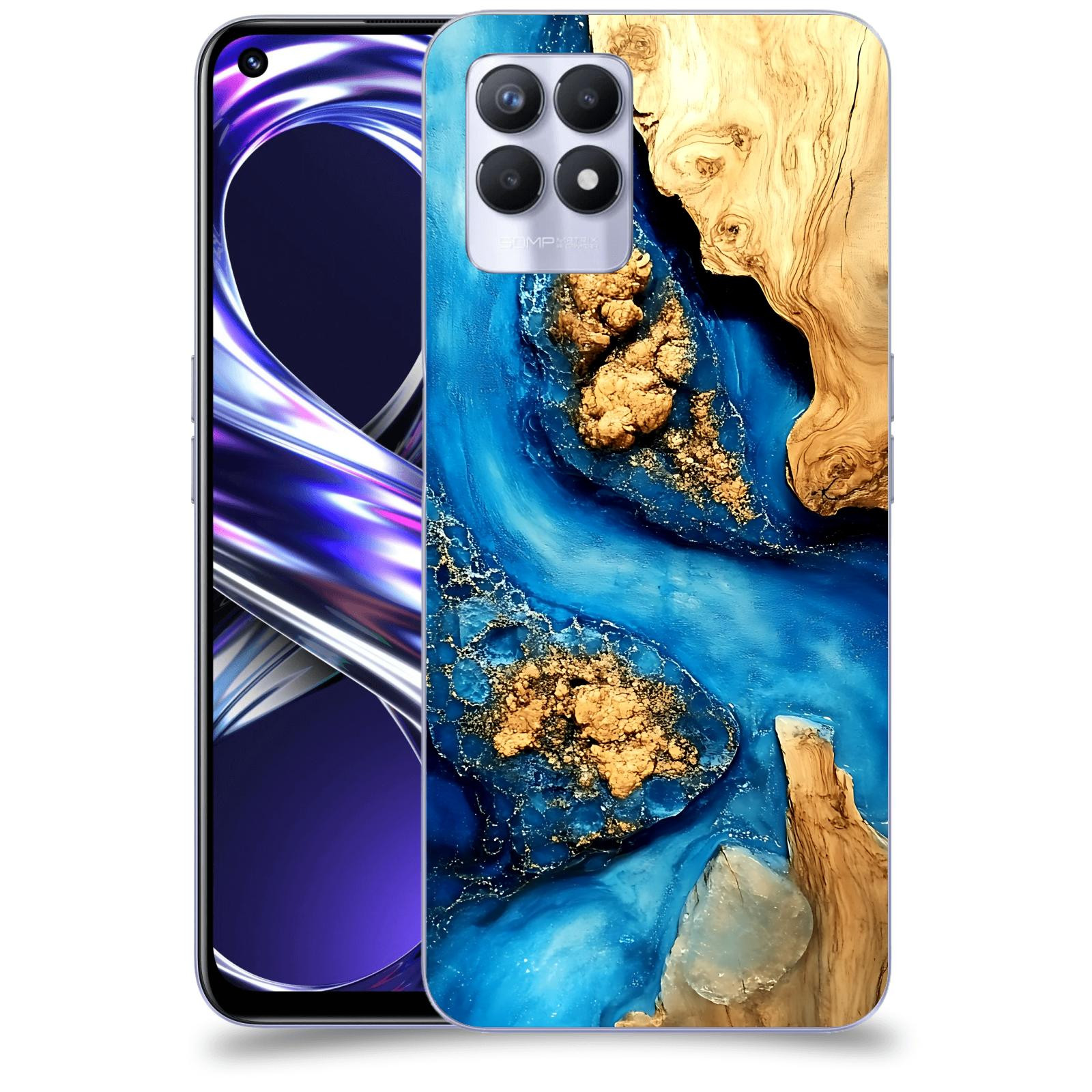 ACOVER Kryt na mobil Realme 8i - Deep Marine II