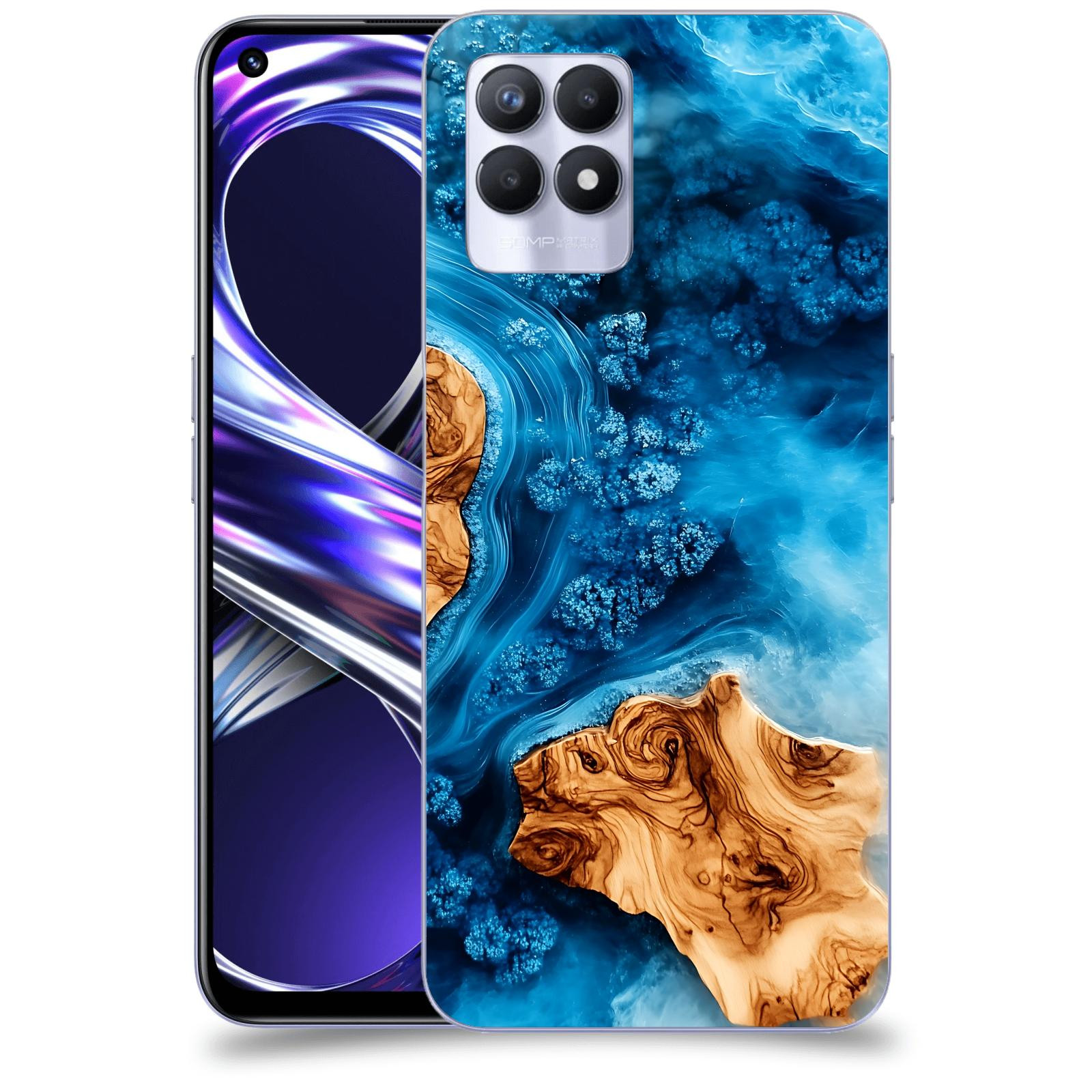 ACOVER Kryt na mobil Realme 8i - Deep Marine III