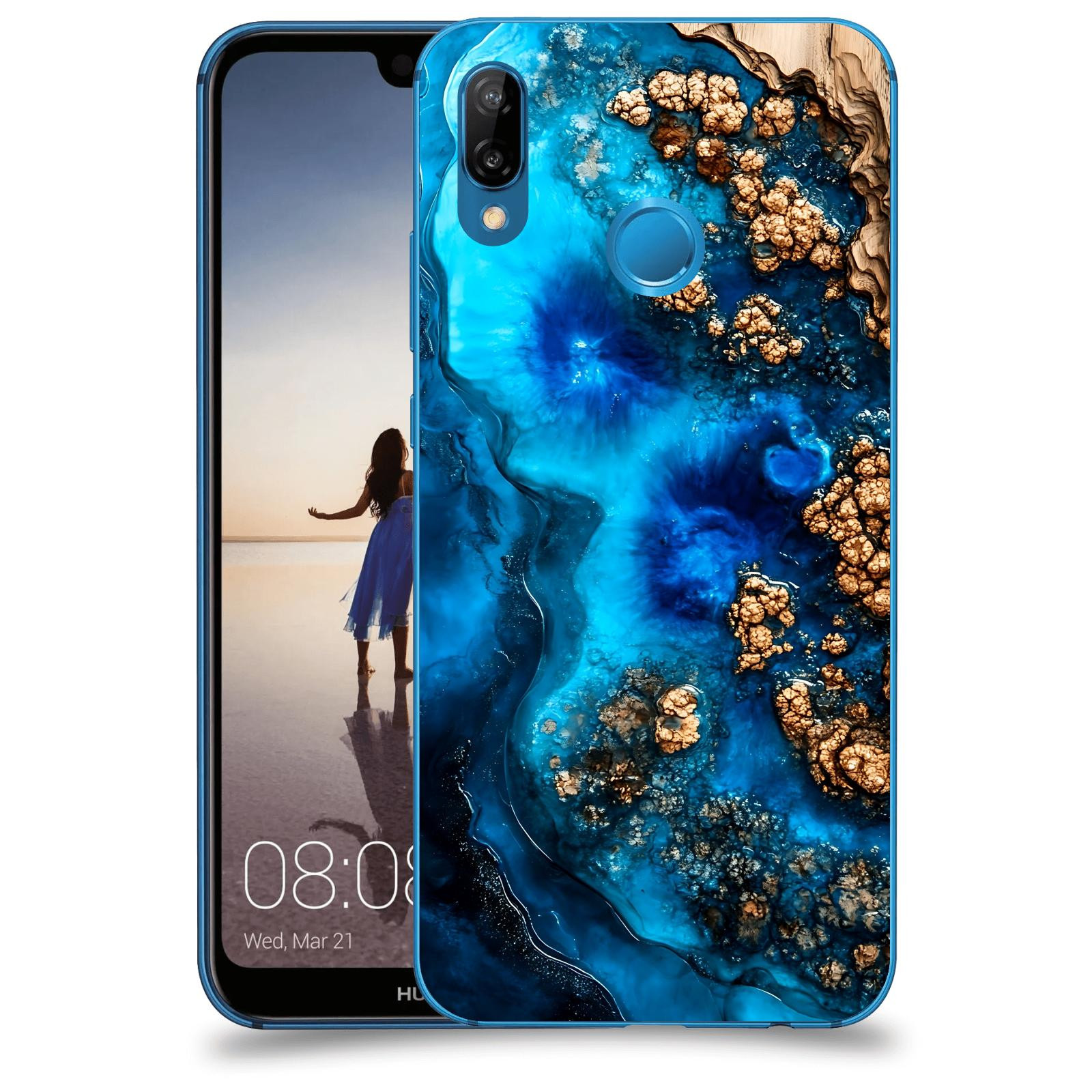 ACOVER Kryt na mobil Huawei P20 Lite - Deep Marine IV