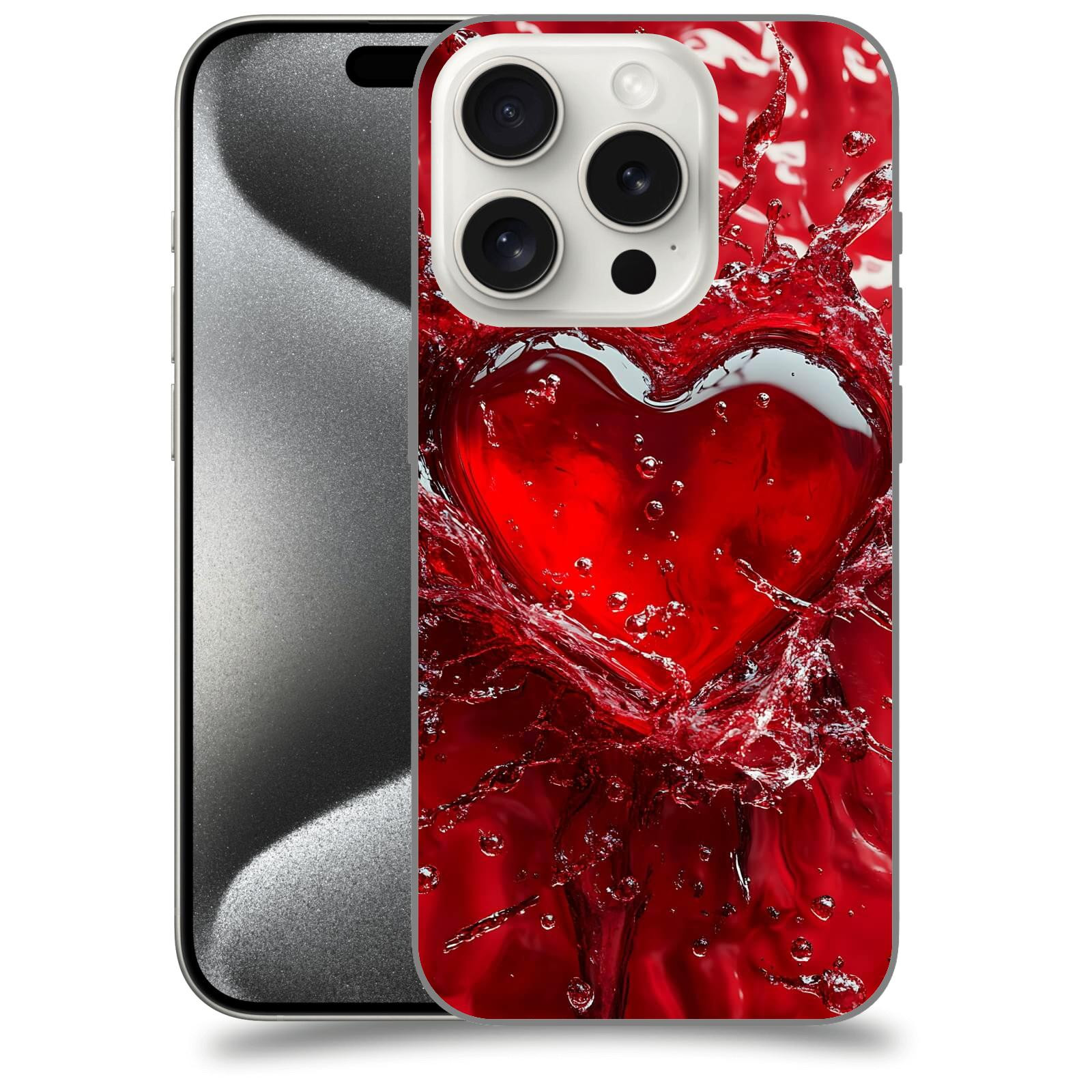 ACOVER Kryt na mobil Apple iPhone 15 pro - Love I