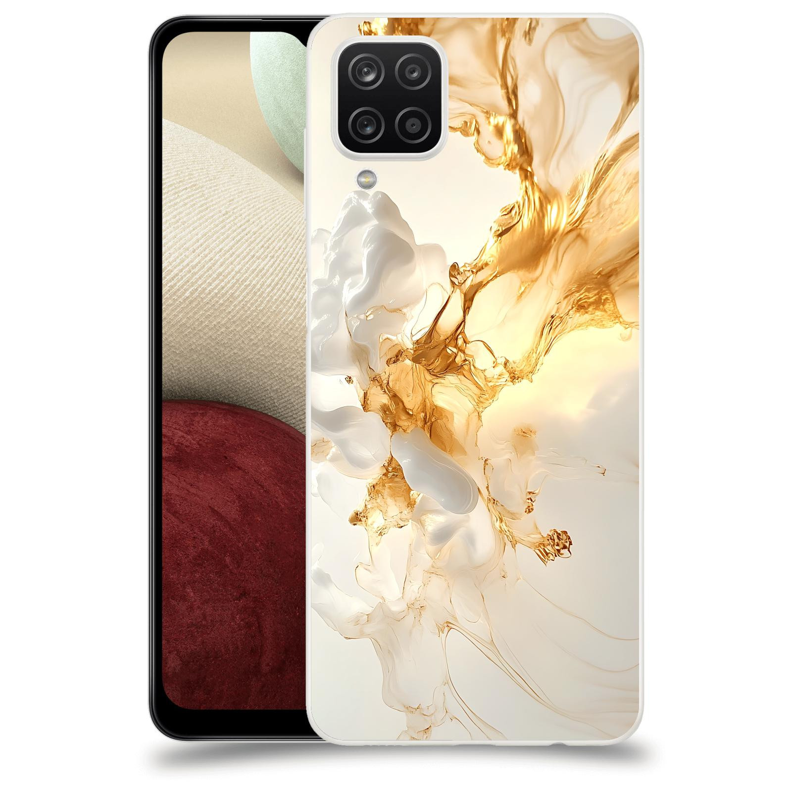 ACOVER Kryt na mobil Samsung Galaxy A12 A125F - Vanilla Bourbon I