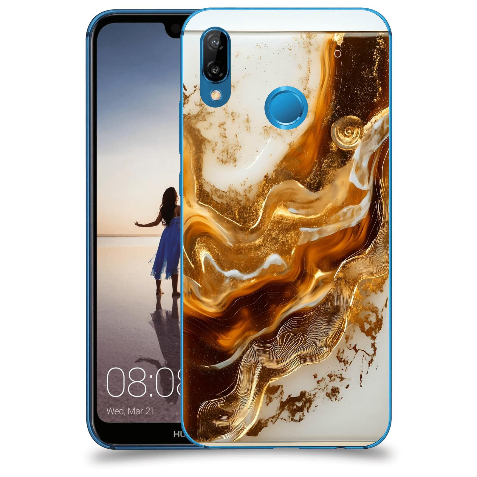 ACOVER Kryt na mobil Huawei P20 Lite - Amber I
