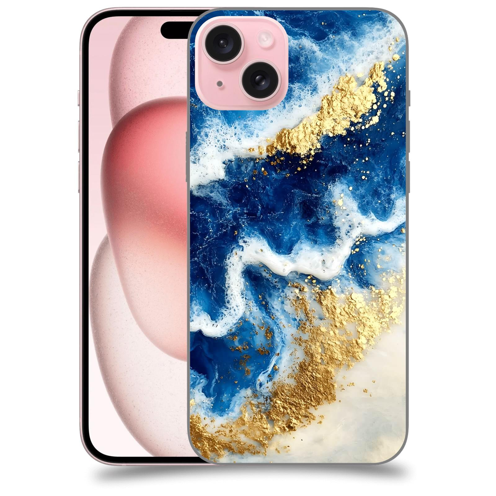 ACOVER Kryt na mobil Apple iPhone 15 plus - Ocean Waves I