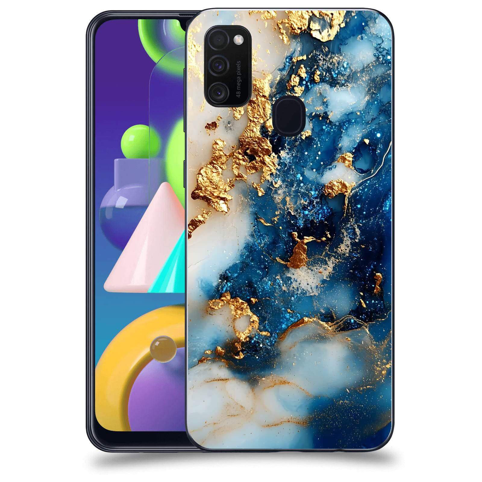 ACOVER Kryt na mobil Samsung Galaxy M21 M215F - Ocean Waves II