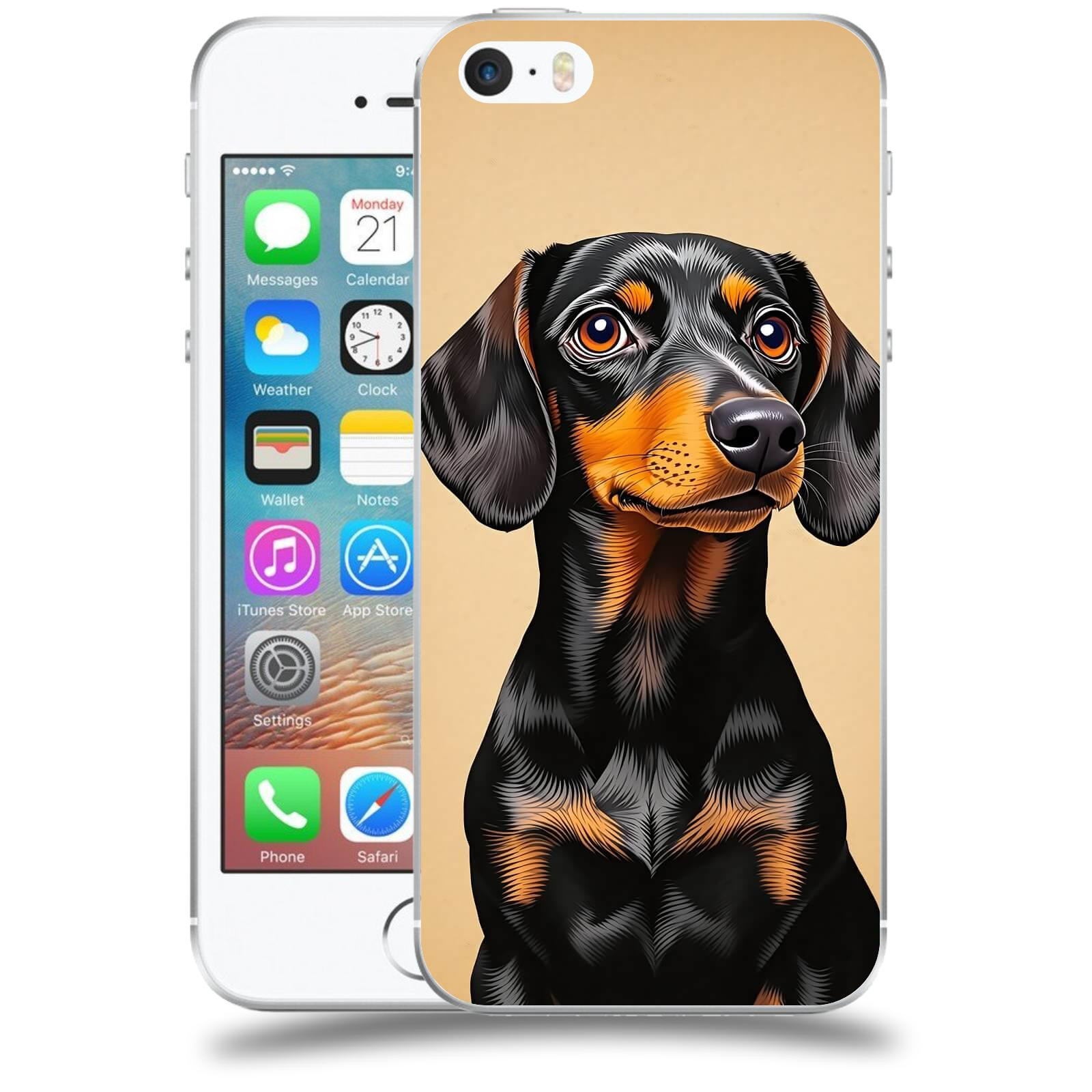 ACOVER Kryt na mobil Apple iPhone 5/5S/SE - Dachshund I