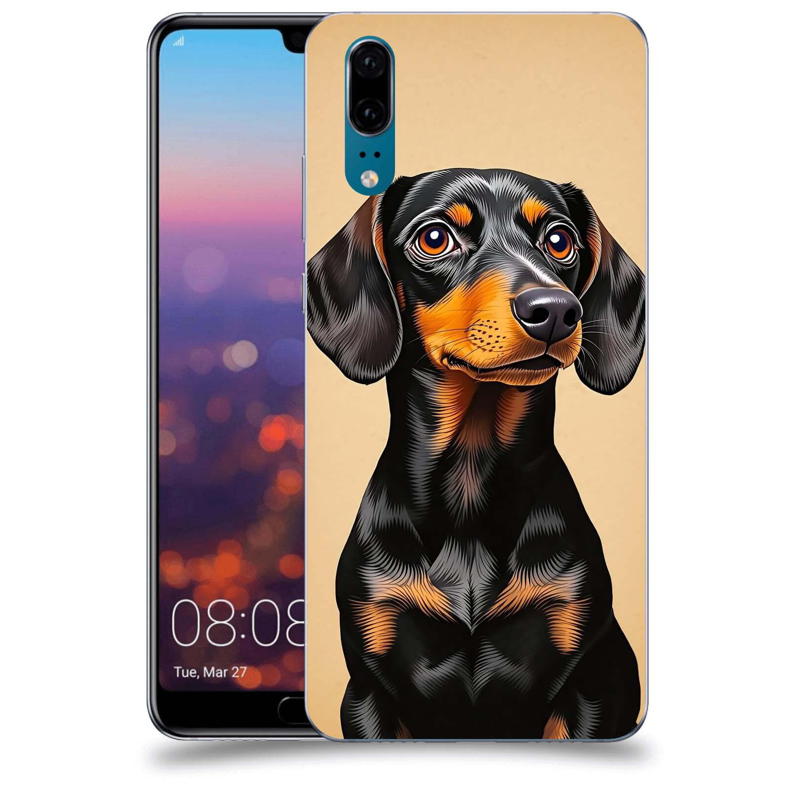 ACOVER Kryt na mobil Huawei P20 - Dachshund I