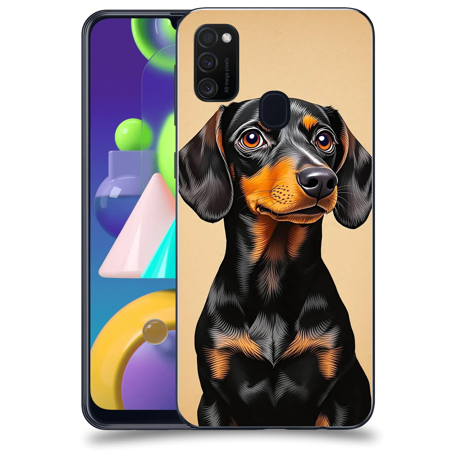 ACOVER Kryt na mobil Samsung Galaxy M21 M215F - Dachshund I
