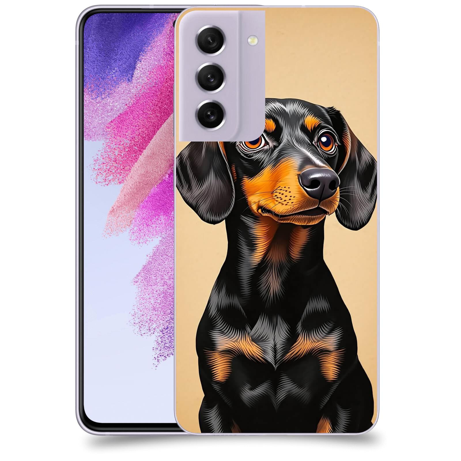 ACOVER Kryt na mobil Samsung Galaxy S21 FE 5G - Dachshund I