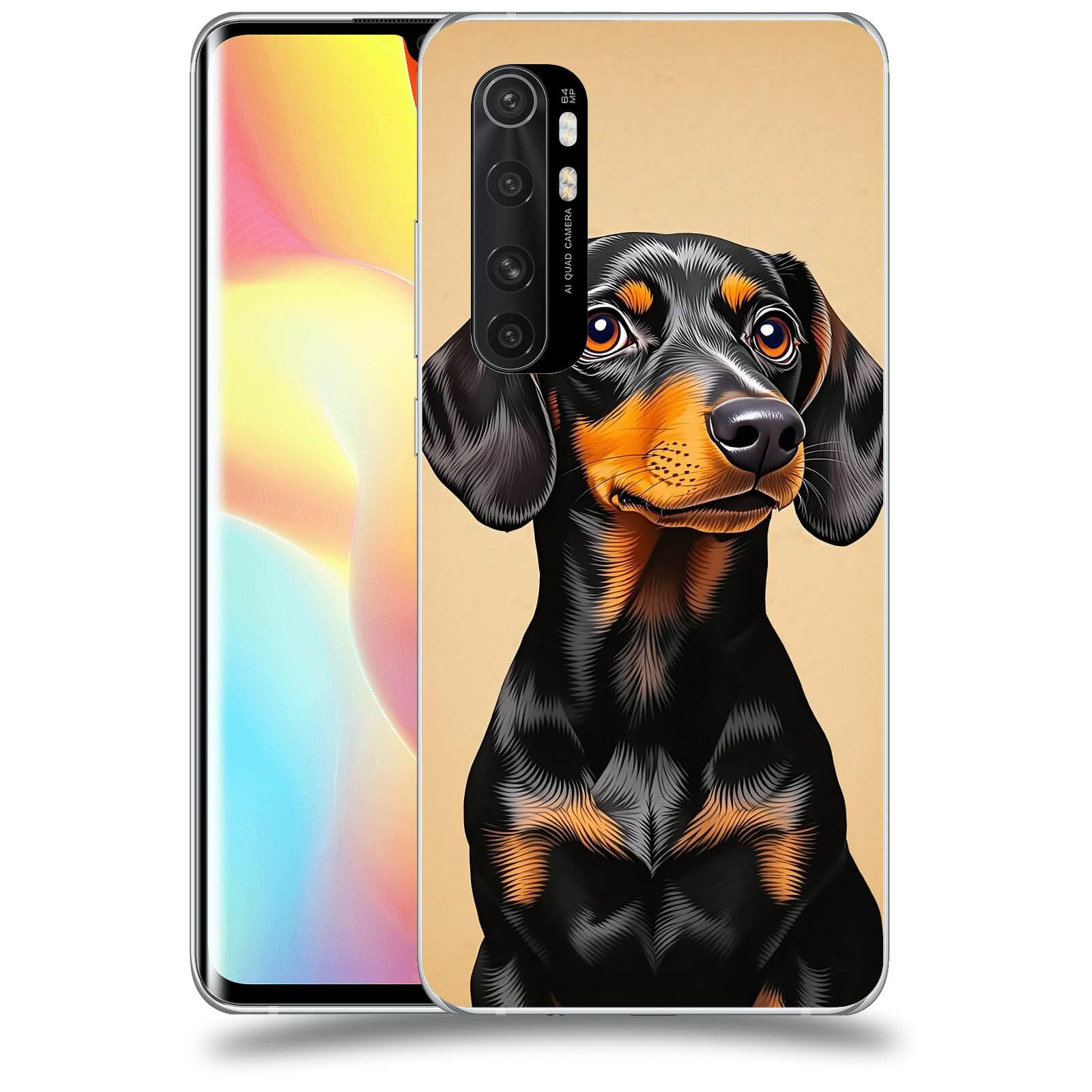 ACOVER Kryt na mobil Xiaomi Mi Note 10 Lite - Dachshund I