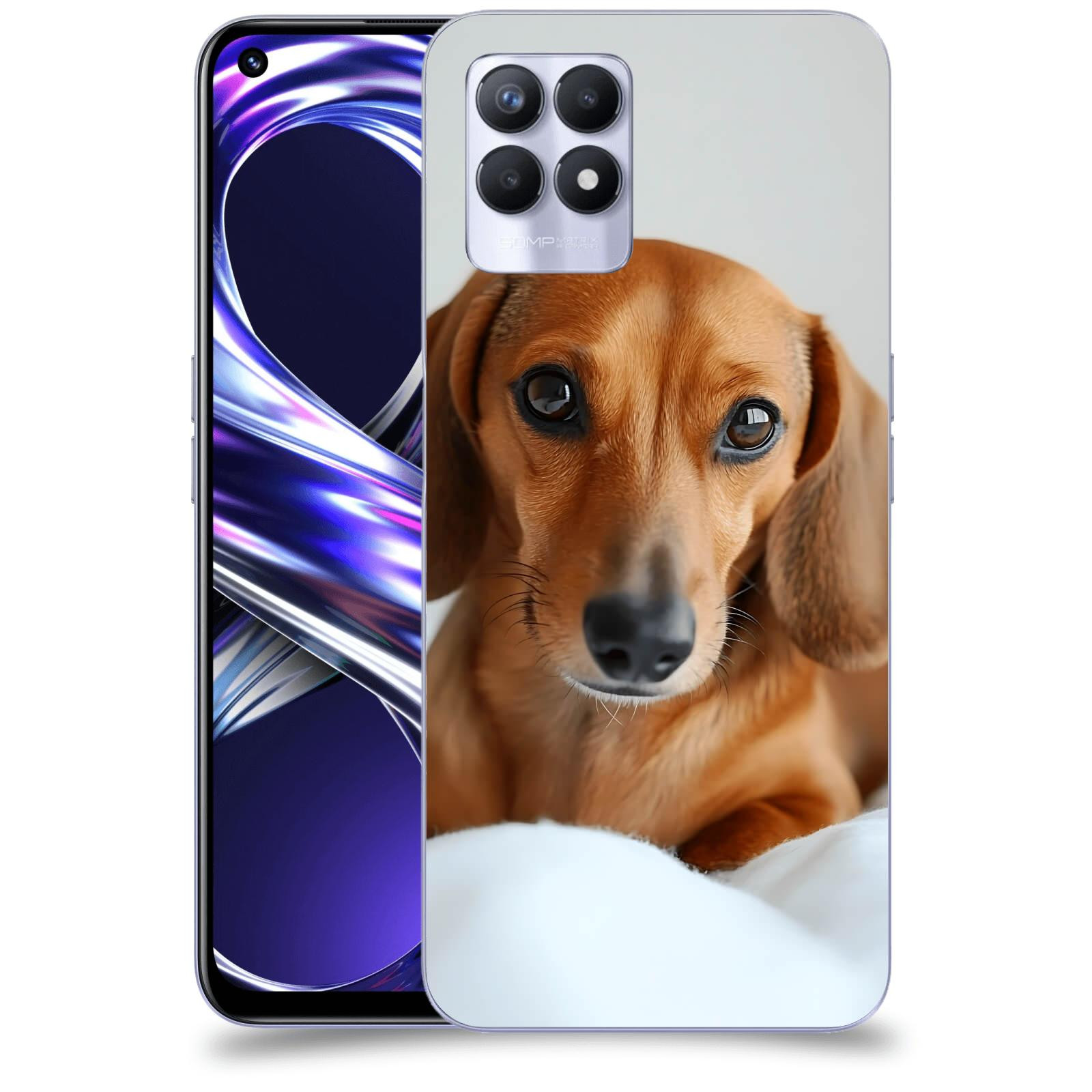 ACOVER Kryt na mobil Realme 8i - Dachshund II