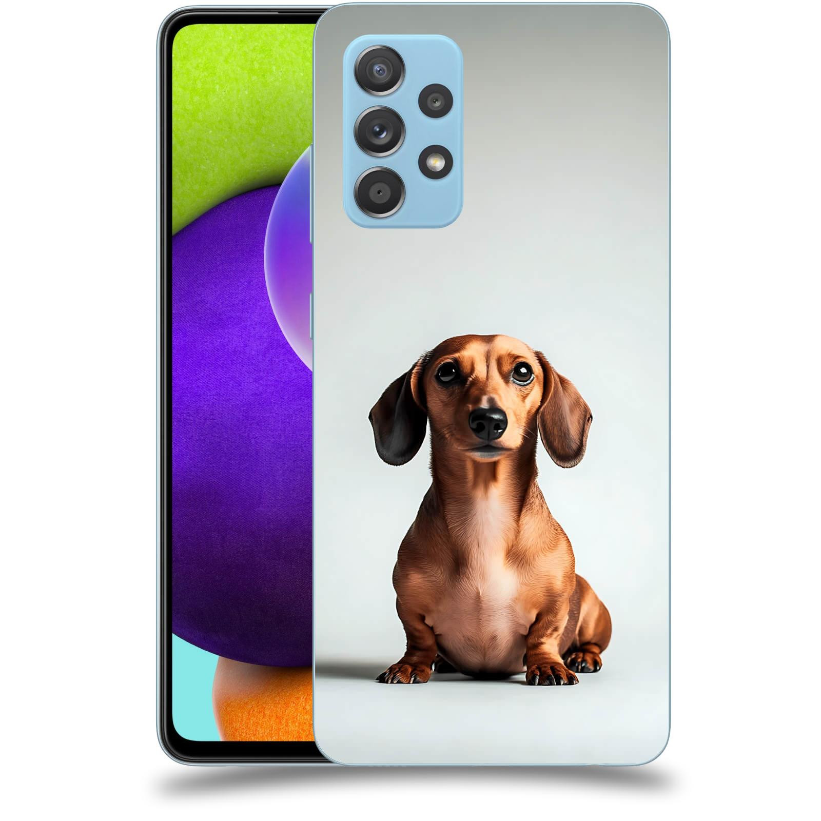 ACOVER Kryt na mobil Samsung Galaxy A52 A525F - Dachshund III