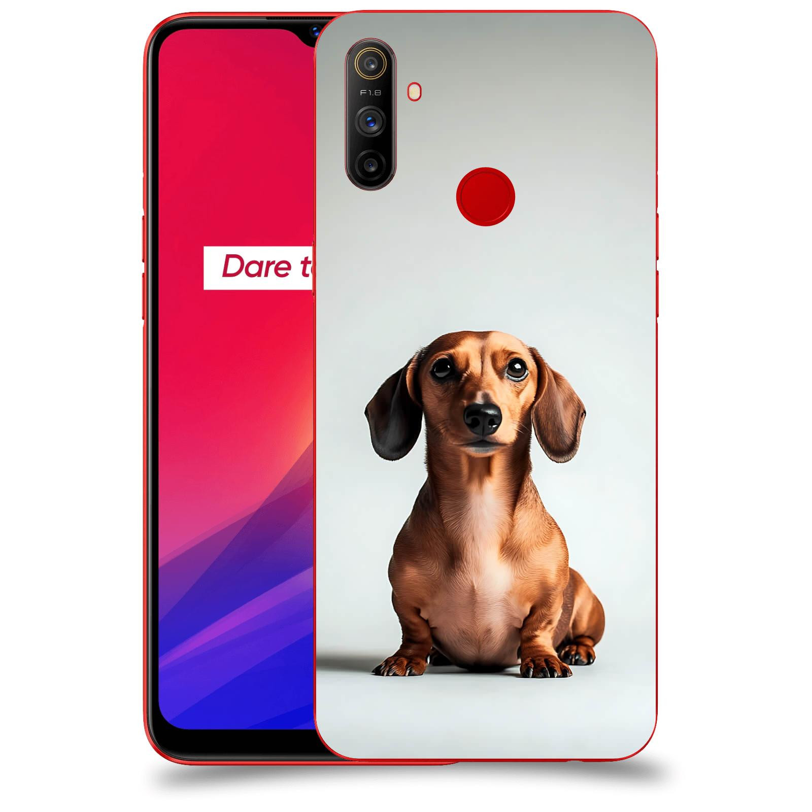 ACOVER Kryt na mobil Realme C3 - Dachshund III