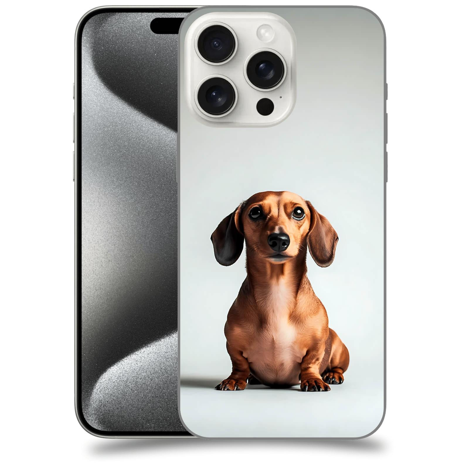 ACOVER Kryt na mobil Apple iPhone 15 pro max - Dachshund III