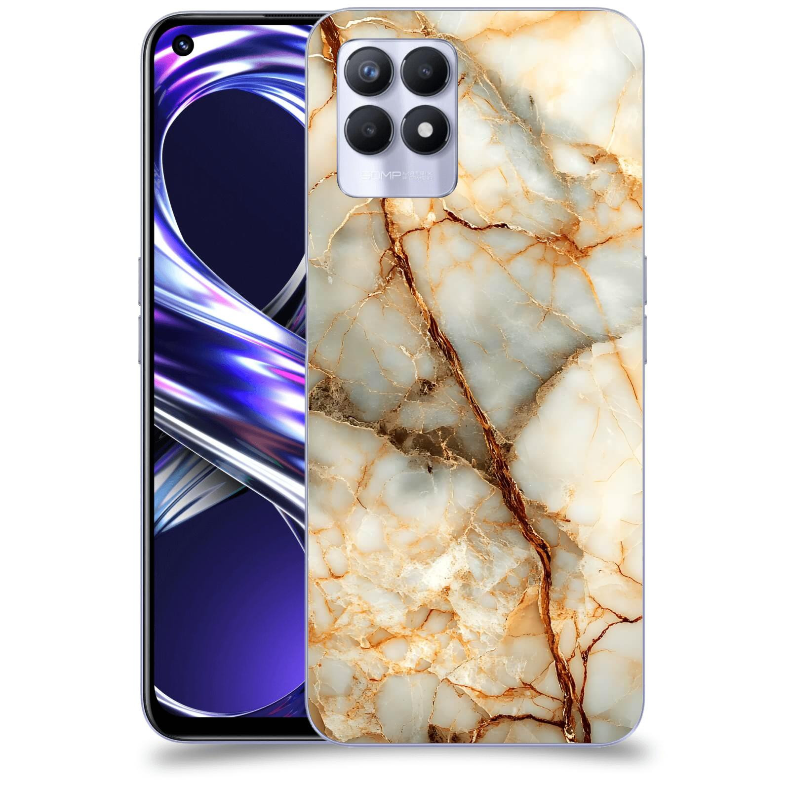 ACOVER Kryt na mobil Realme 8i - Marble I