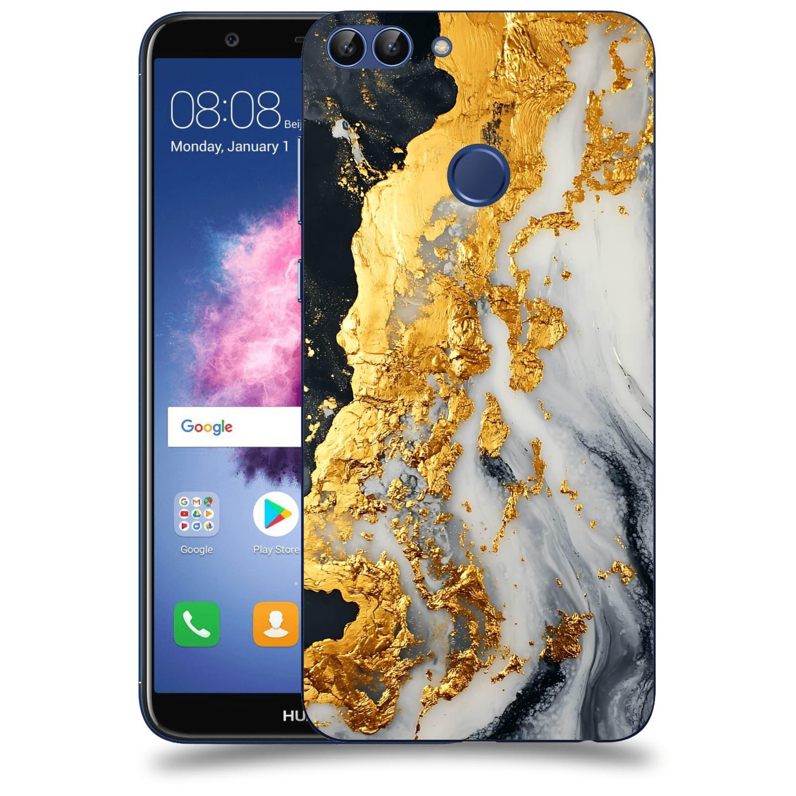 ACOVER Kryt na mobil Huawei P Smart - Marble II