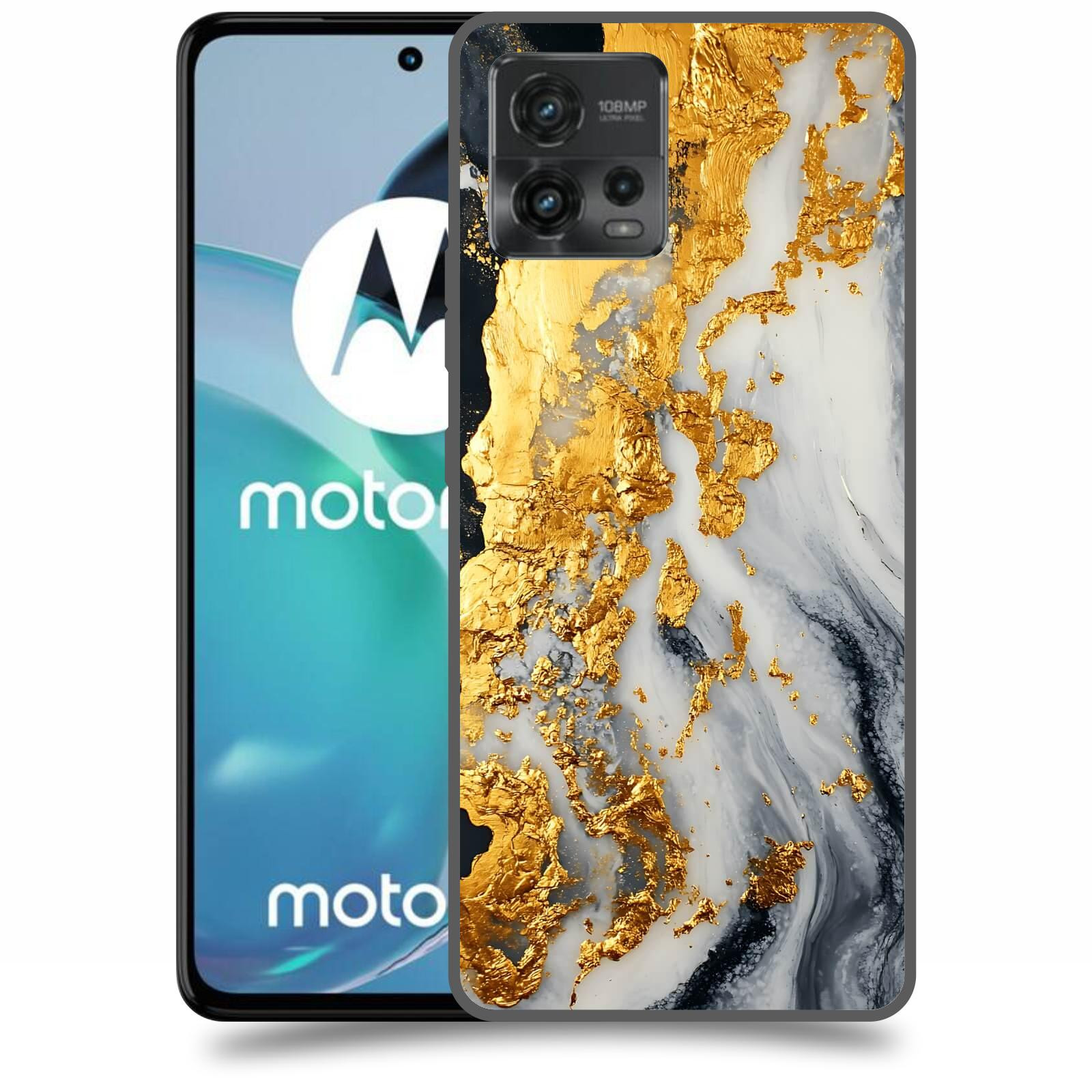 ACOVER Kryt na mobil Motorola Moto G72 - Marble II