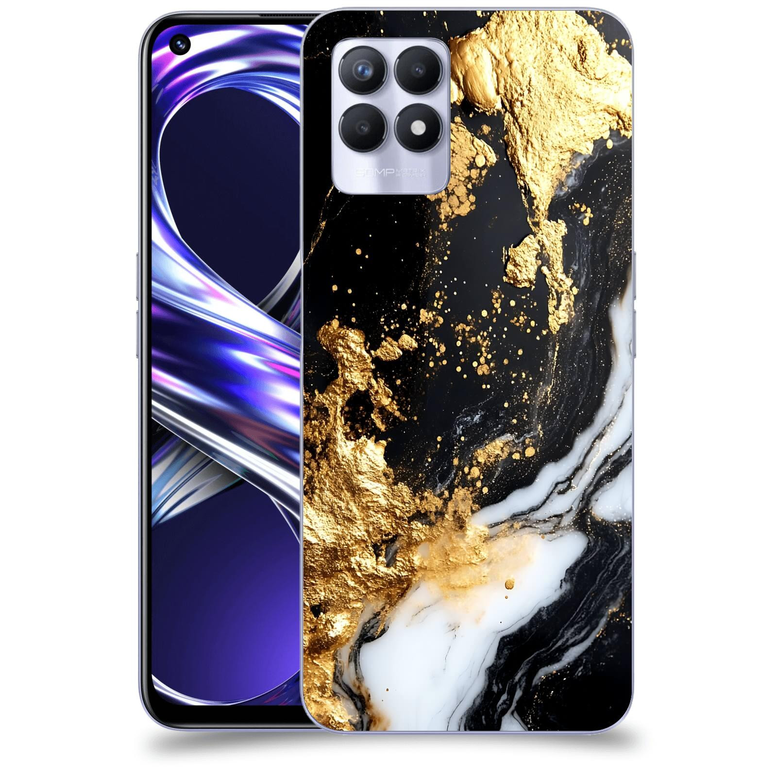 ACOVER Kryt na mobil Realme 8i - Marble III