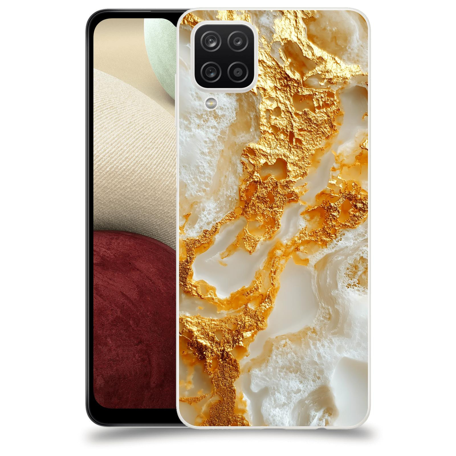 ACOVER Kryt na mobil Samsung Galaxy A12 A125F - Vanilla Bourbon II