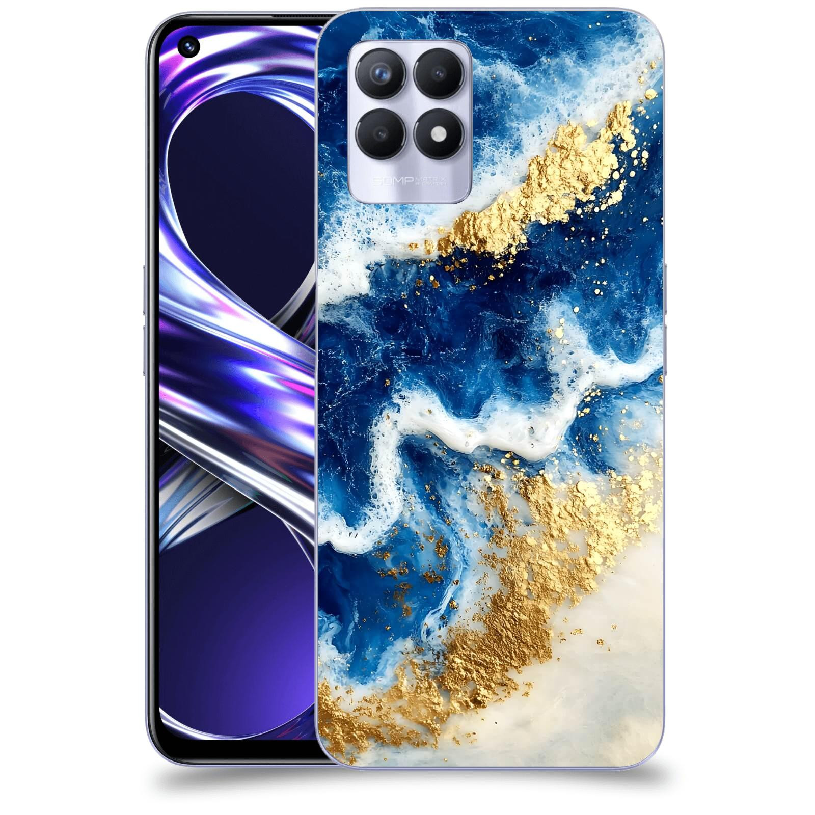 ACOVER Kryt na mobil Realme 8i - Ocean Waves I