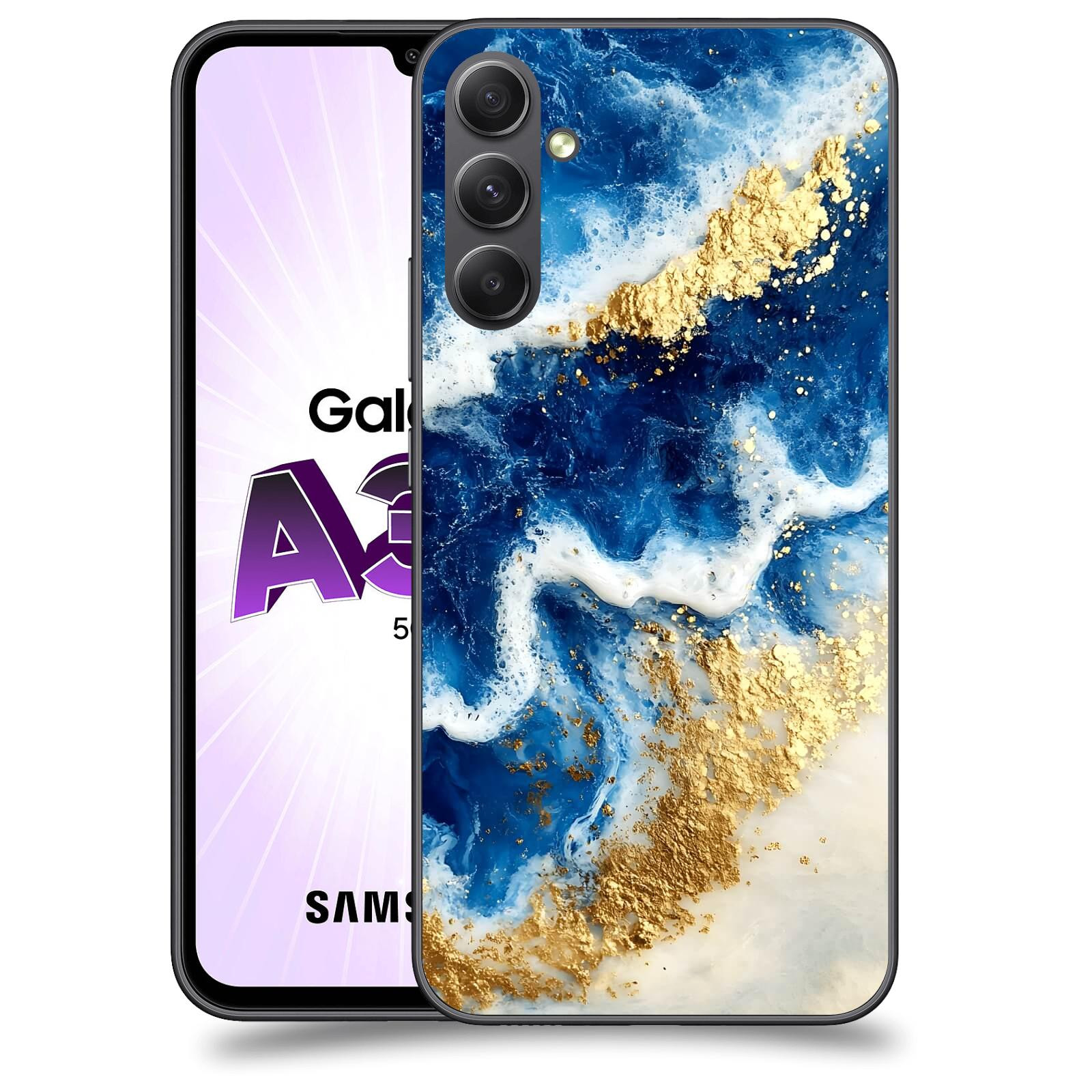 ACOVER Kryt na mobil Samsung Galaxy A34 - Ocean Waves I