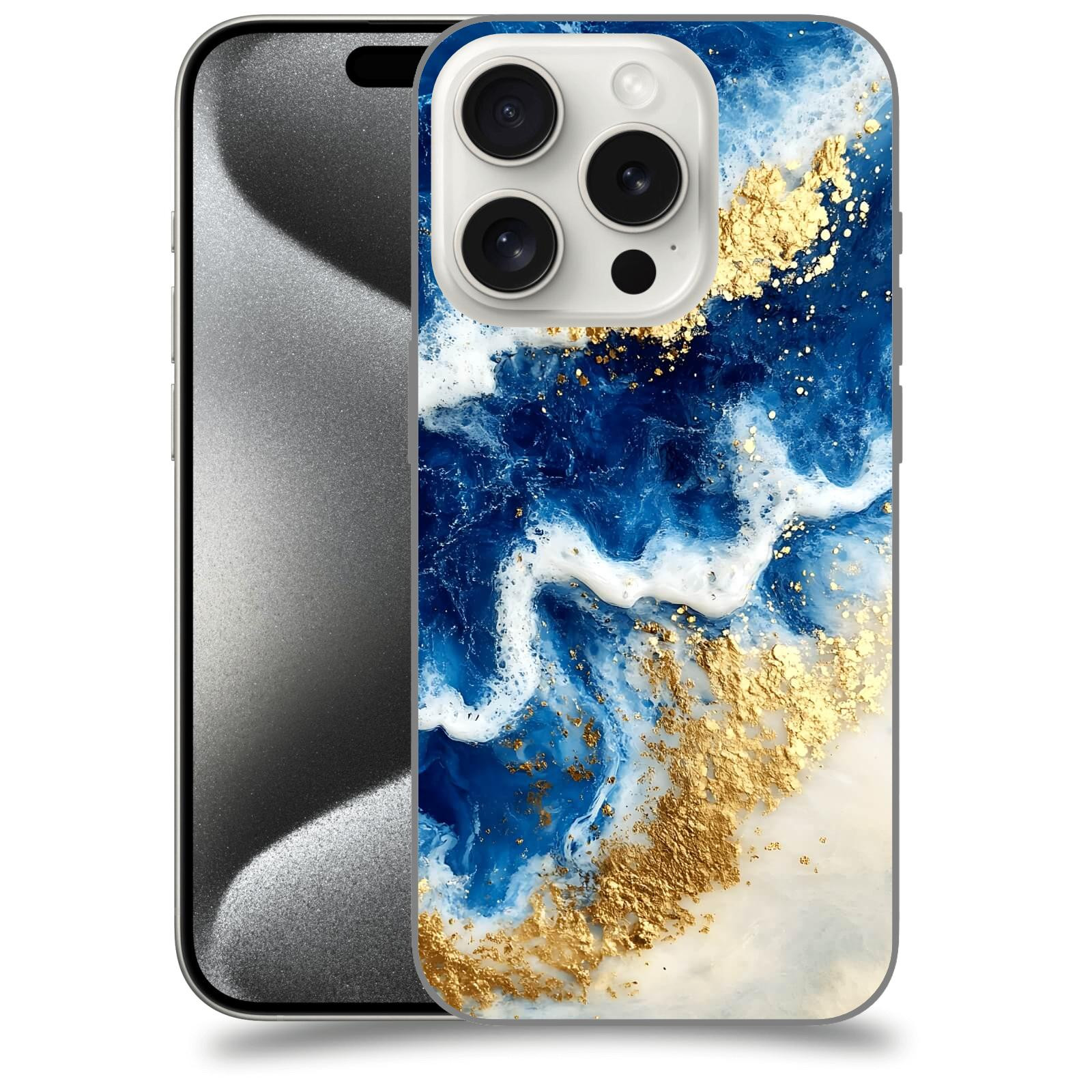 ACOVER Kryt na mobil Apple iPhone 15 pro - Ocean Waves I