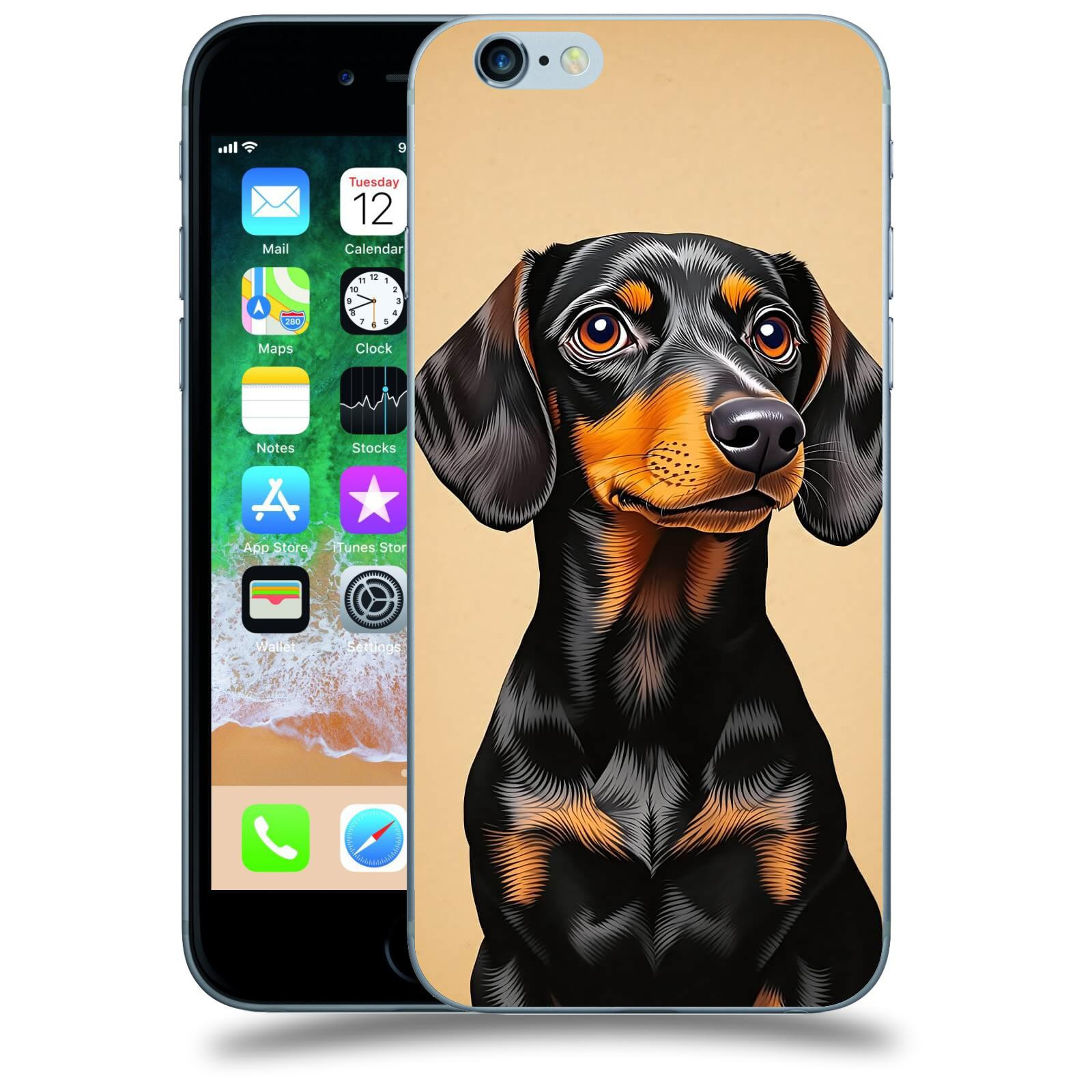 ACOVER Kryt na mobil Apple iPhone 6/6S - Dachshund I